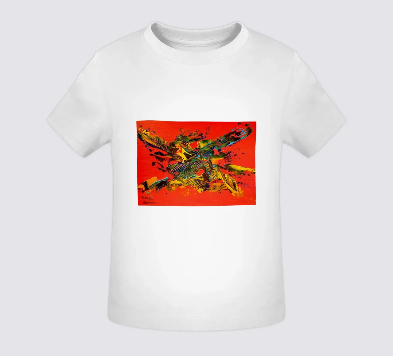 MESSAGE FROM THE HEART 12 maglietta neonato da Thierry Vobmann Abstract painting