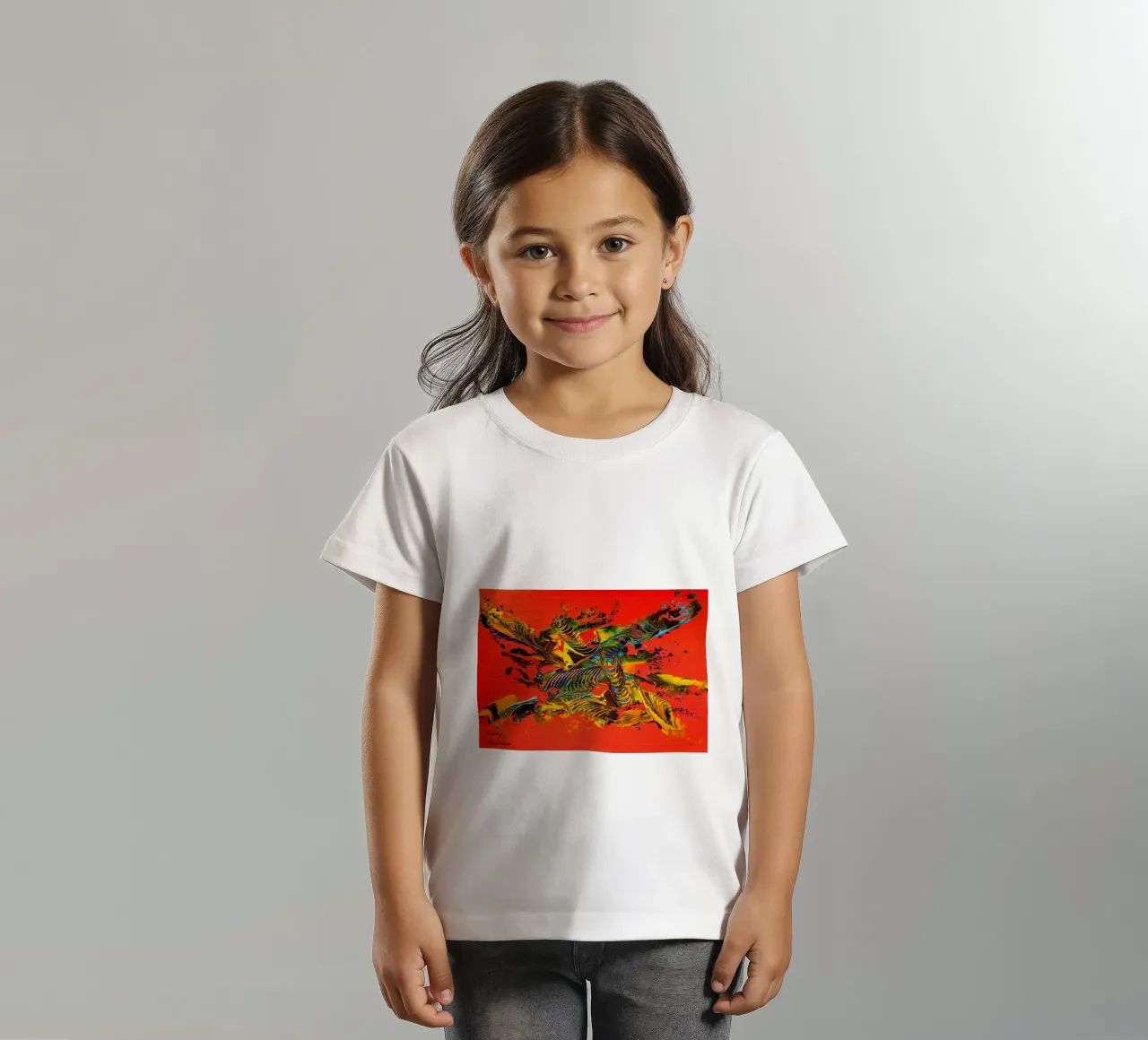MESSAGE FROM THE HEART 12 t-shirt bambini da Thierry Vobmann Abstract painting