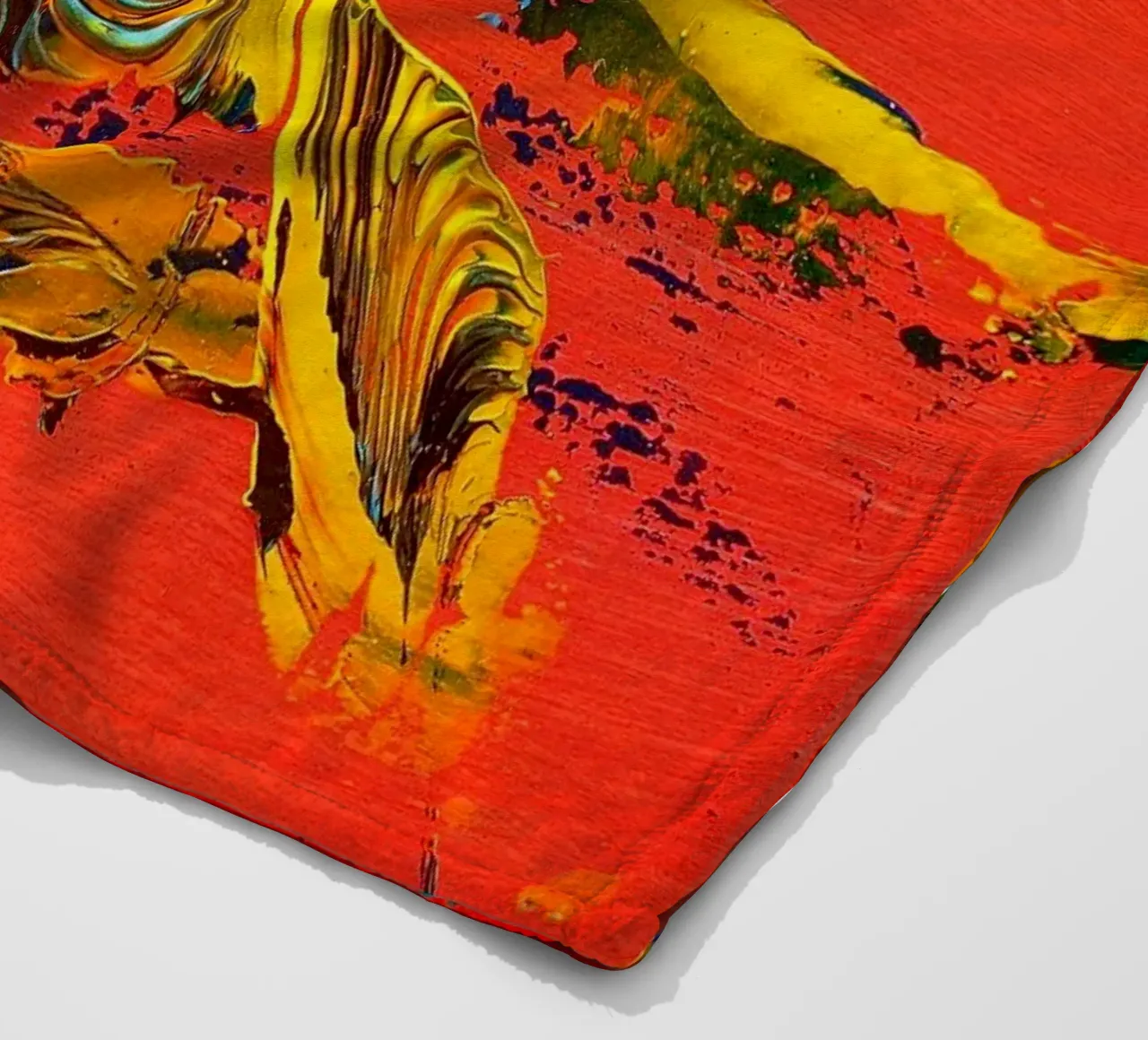 MESSAGE FROM THE HEART 12 coperta in pile da Thierry Vobmann Abstract painting