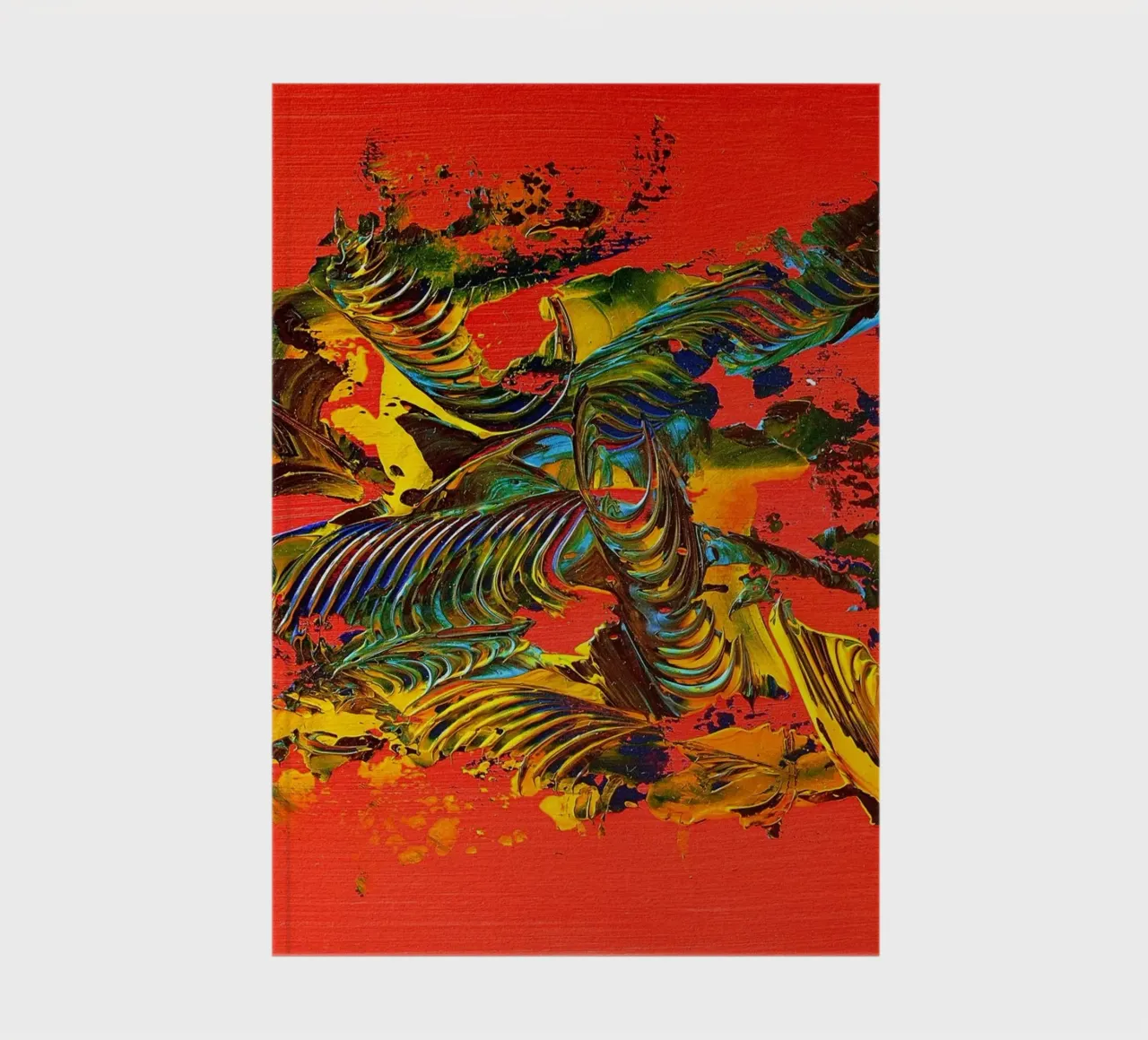 MESSAGE FROM THE HEART 12 notebook by Thierry Vobmann Abstract painting