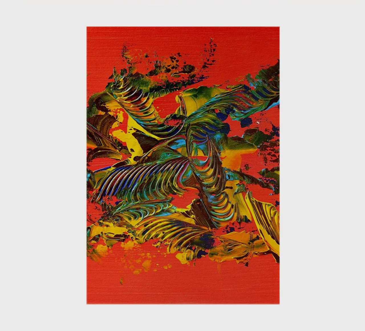 MESSAGE FROM THE HEART 12 notebook by Thierry Vobmann Abstract painting