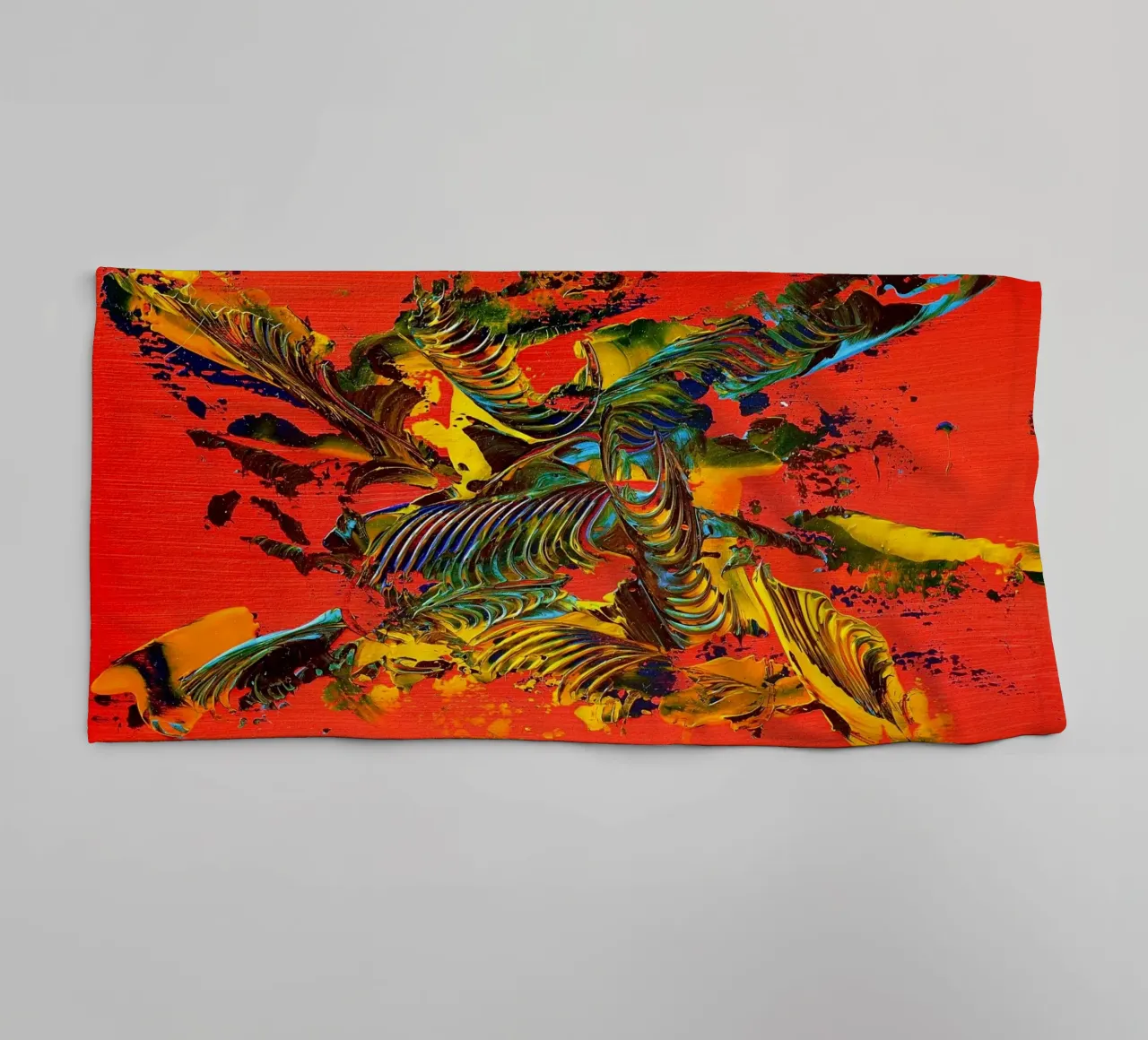 MESSAGE FROM THE HEART 12 asciugamano da bagno da Thierry Vobmann Abstract painting