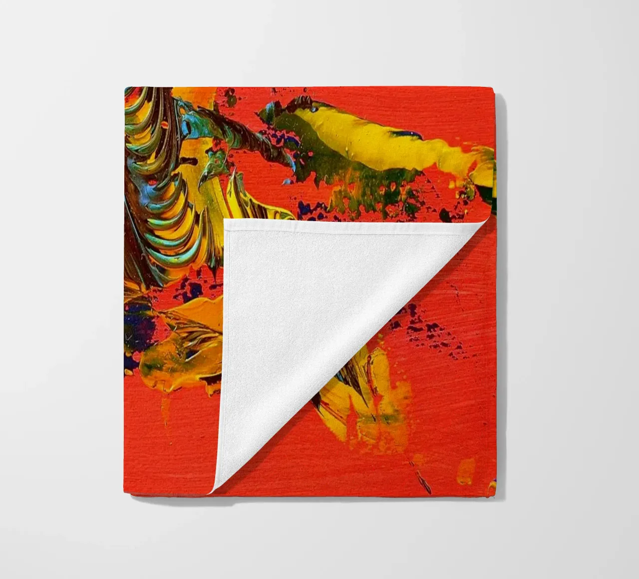 MESSAGE FROM THE HEART 12 Strandtuch von Thierry Vobmann Abstract painting