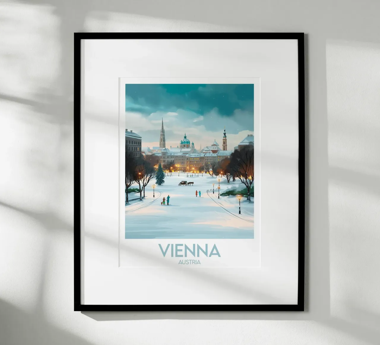 Affiche Vienne poster con telaio in alluminio da Frame the World