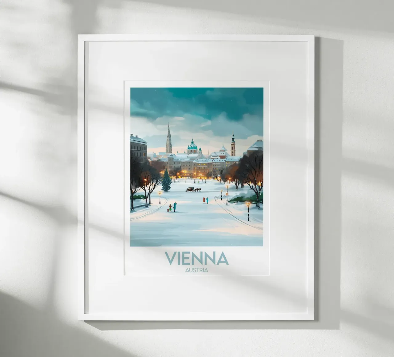 Affiche Vienne poster con telaio in alluminio da Frame the World