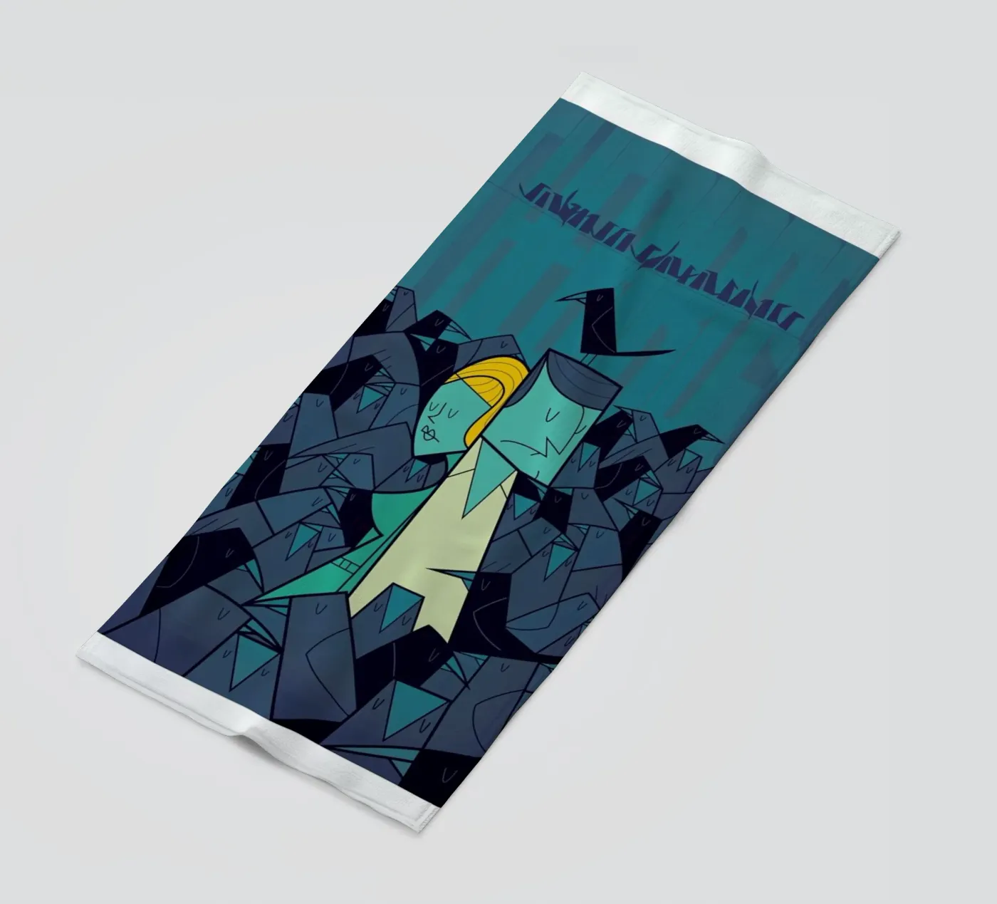 Birds beach towel by Ale Giorgini