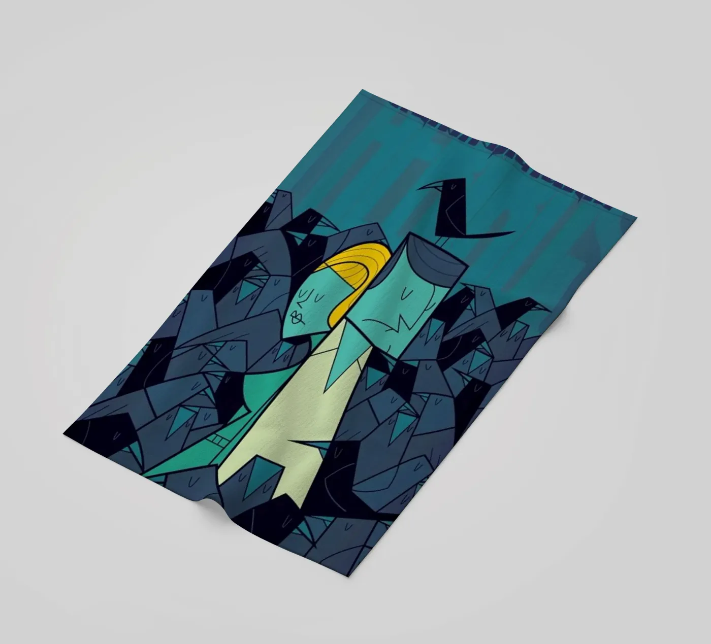 Birds beach towel by Ale Giorgini