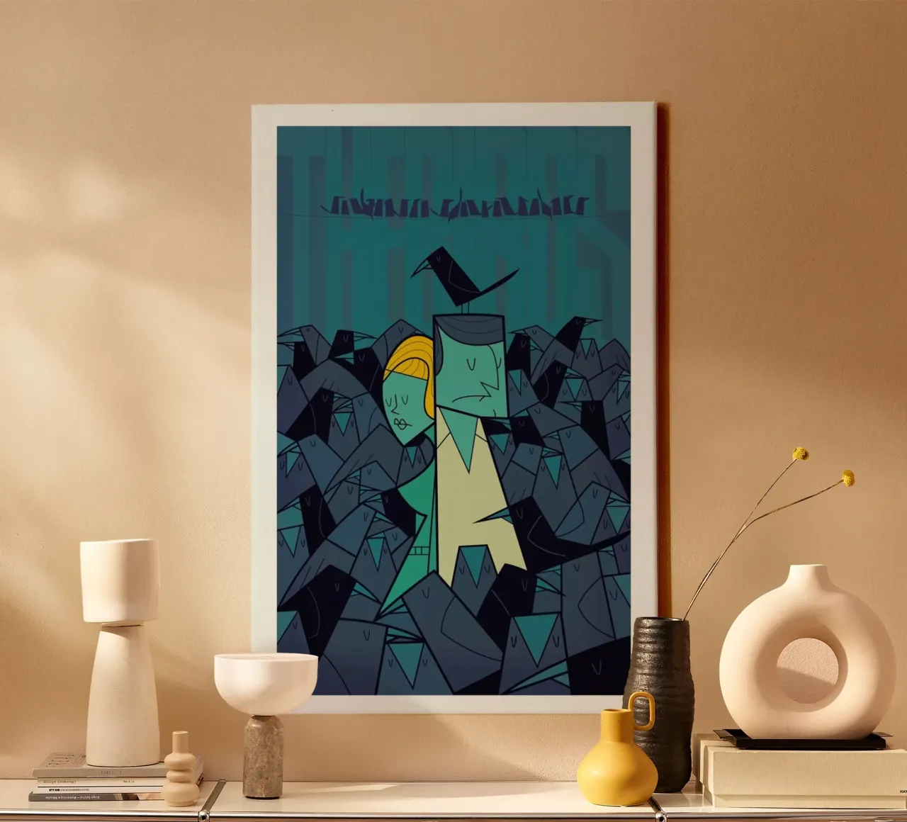 Birds canvas by Ale Giorgini
