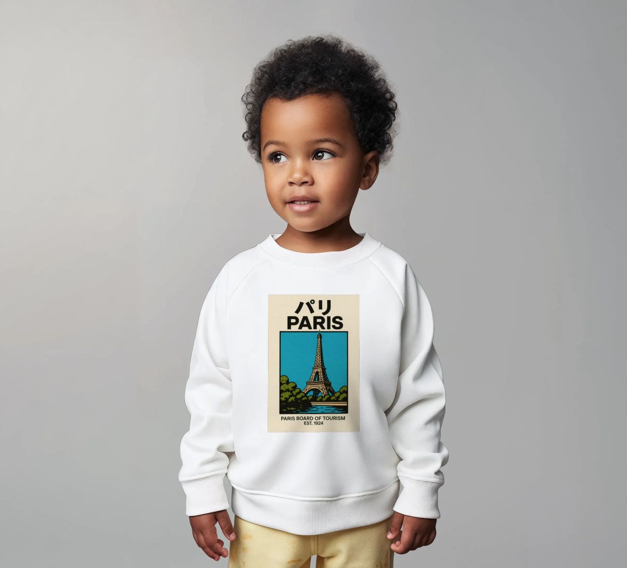 World Icons – Retro Travel Series - Eiffel View felpa neonato da Studio Mooodz