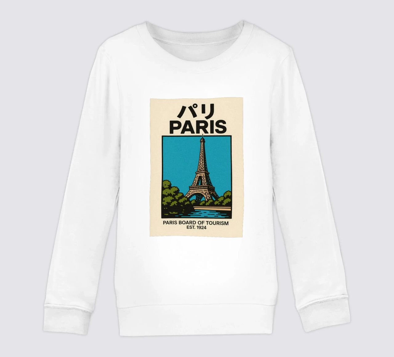 World Icons – Retro Travel Series - Eiffel View felpa bambino da Studio Mooodz