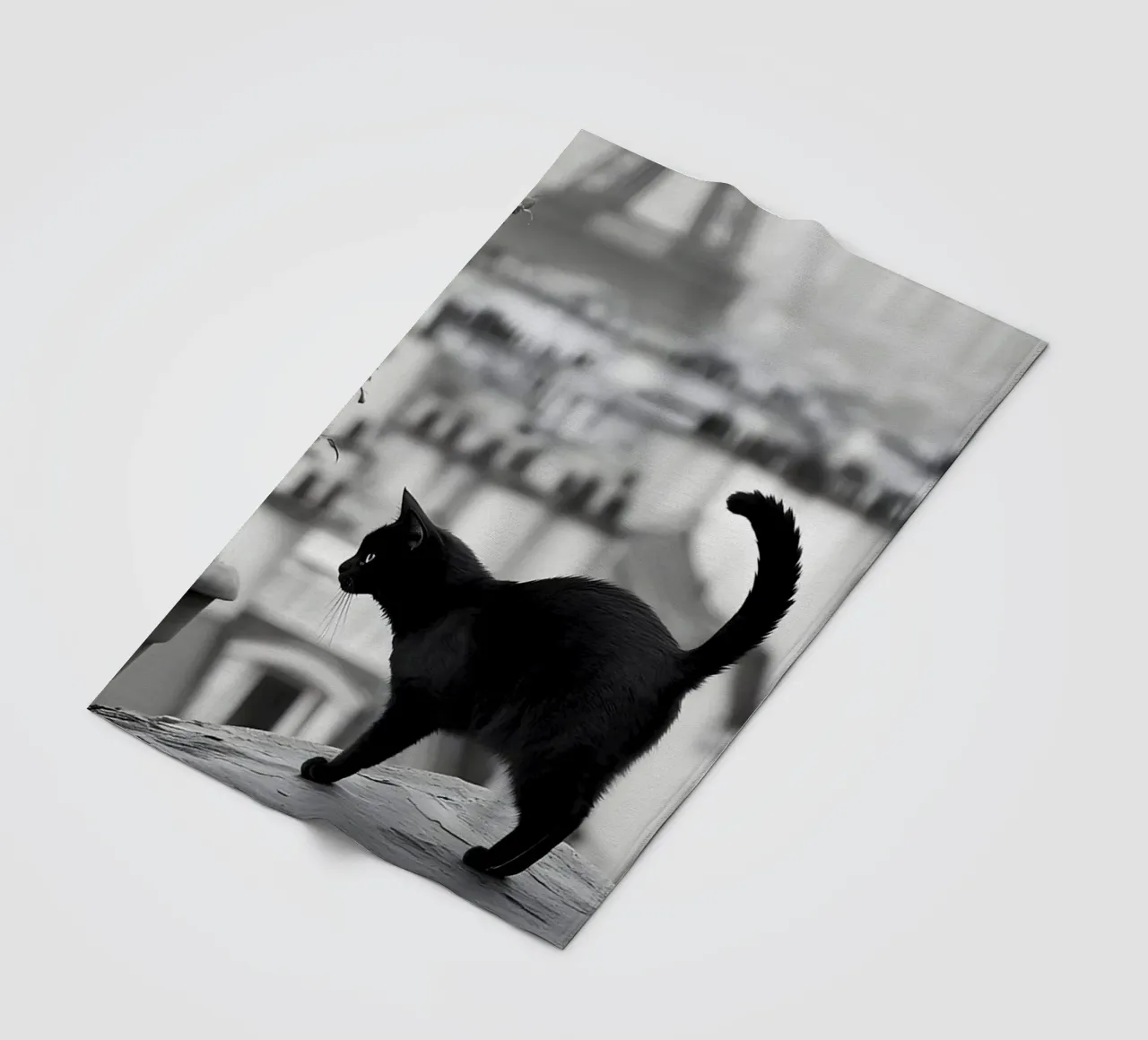 Passerella sui tetti di Parigi coperta in pile da M-Ulrich-Digital Art