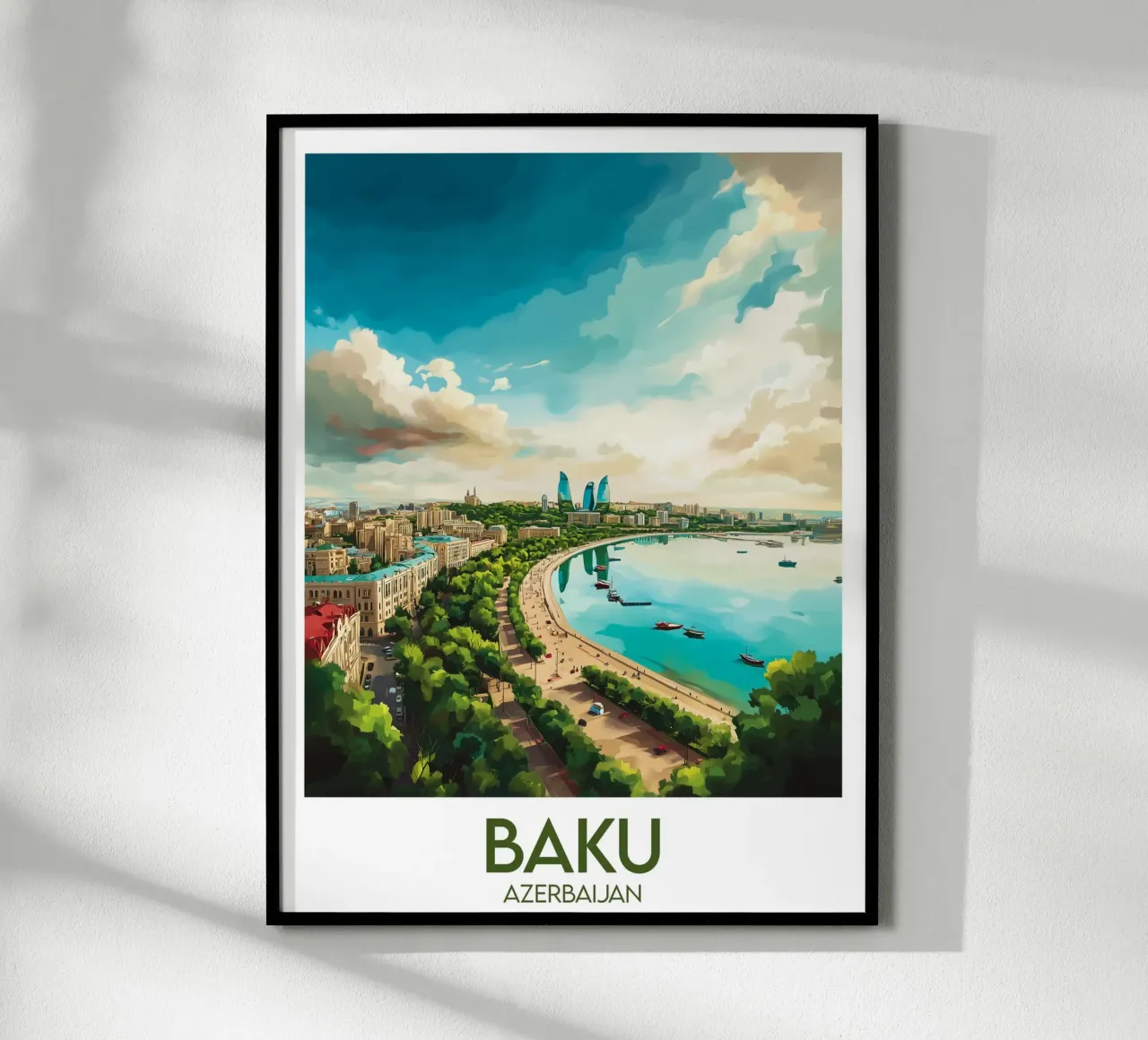 Affiche Bakou poster da Frame the World