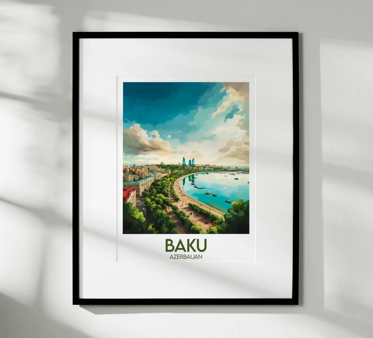 Affiche Bakou poster da Frame the World