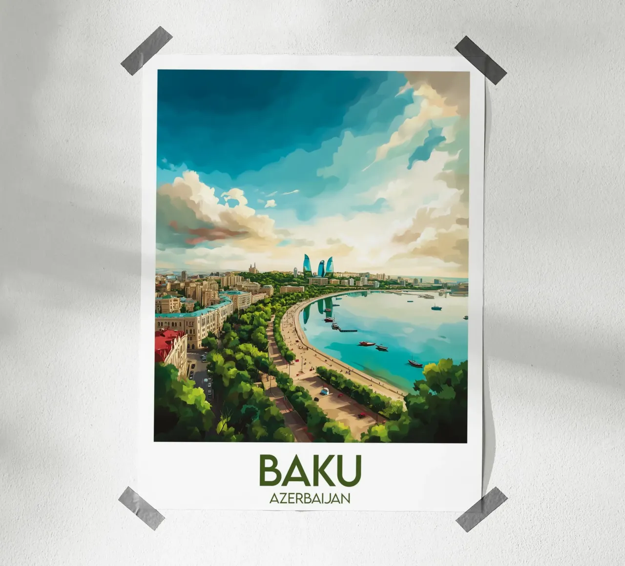 Affiche Bakou poster da Frame the World