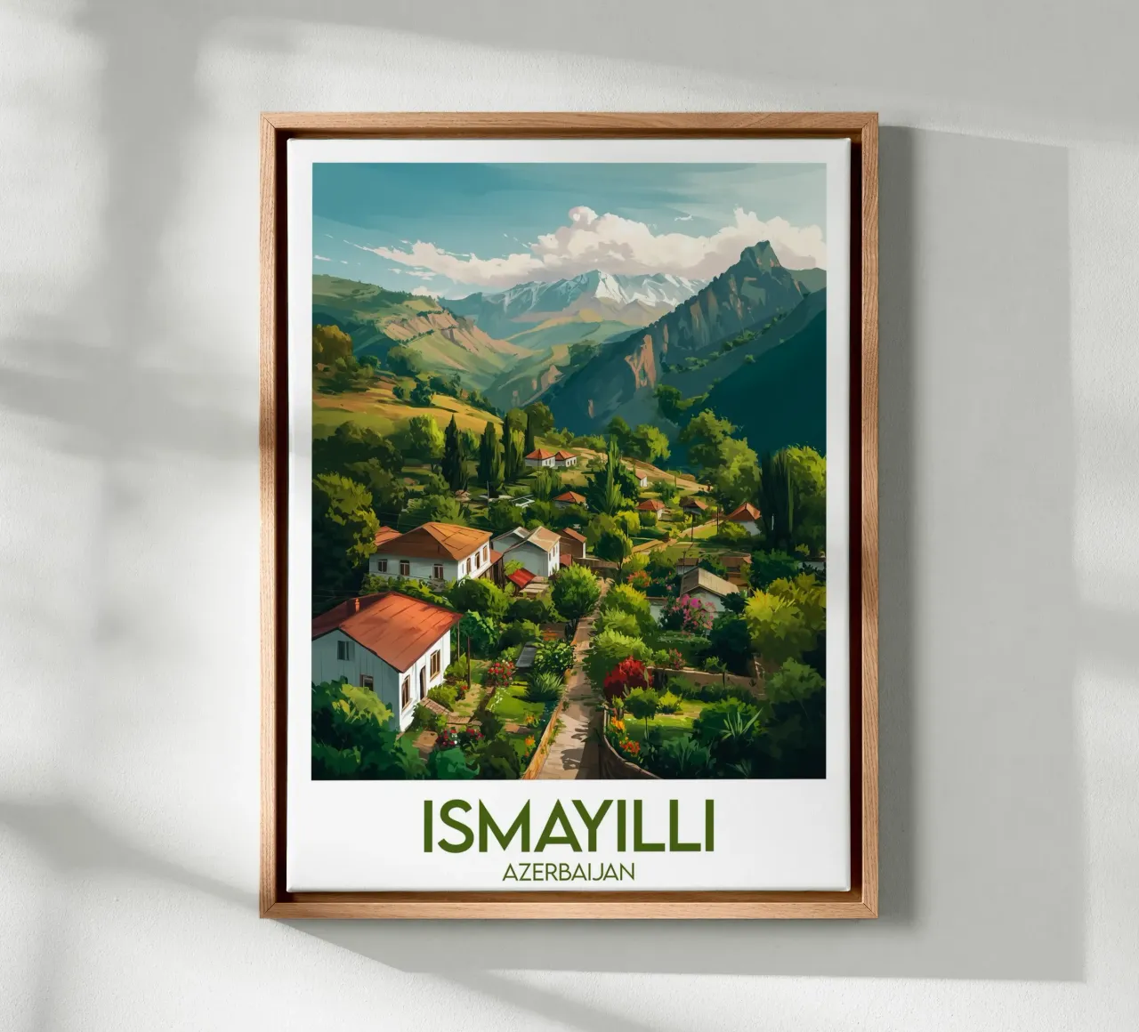 Affiche Ismayilli tela con Cornice a cassetta da Frame the World