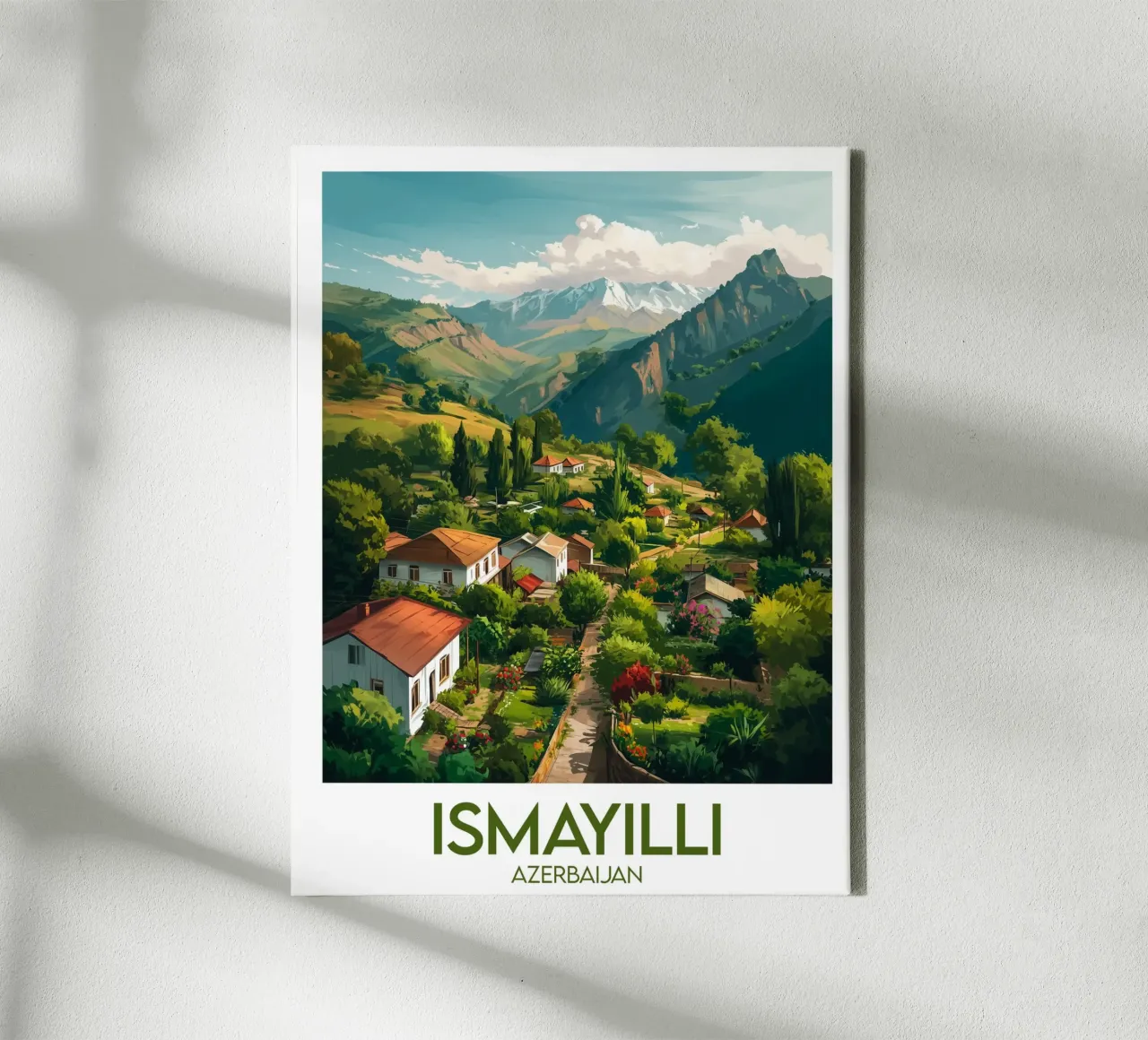 Affiche Ismayilli tela con Cornice a cassetta da Frame the World