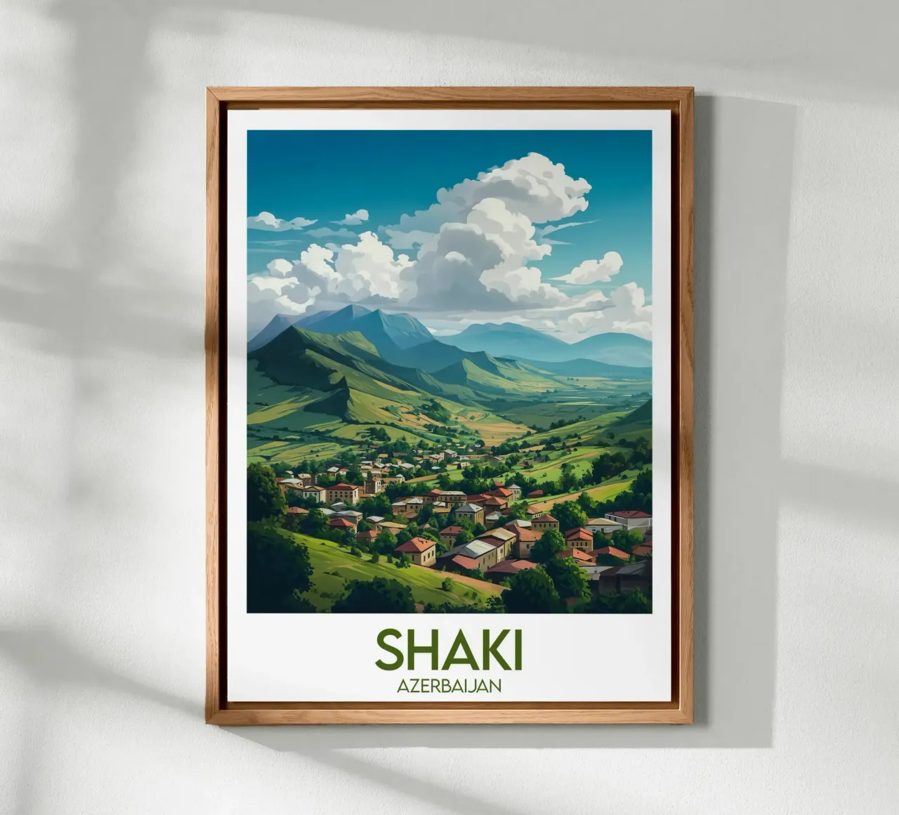 Poster Shaki Azerbaijan alluminio dibond da Frame the World