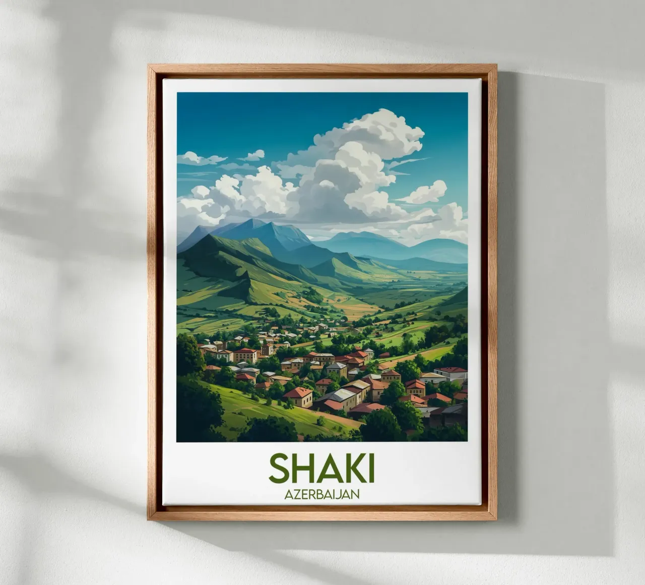 Affiche Shaki tela con Cornice a cassetta da Frame the World