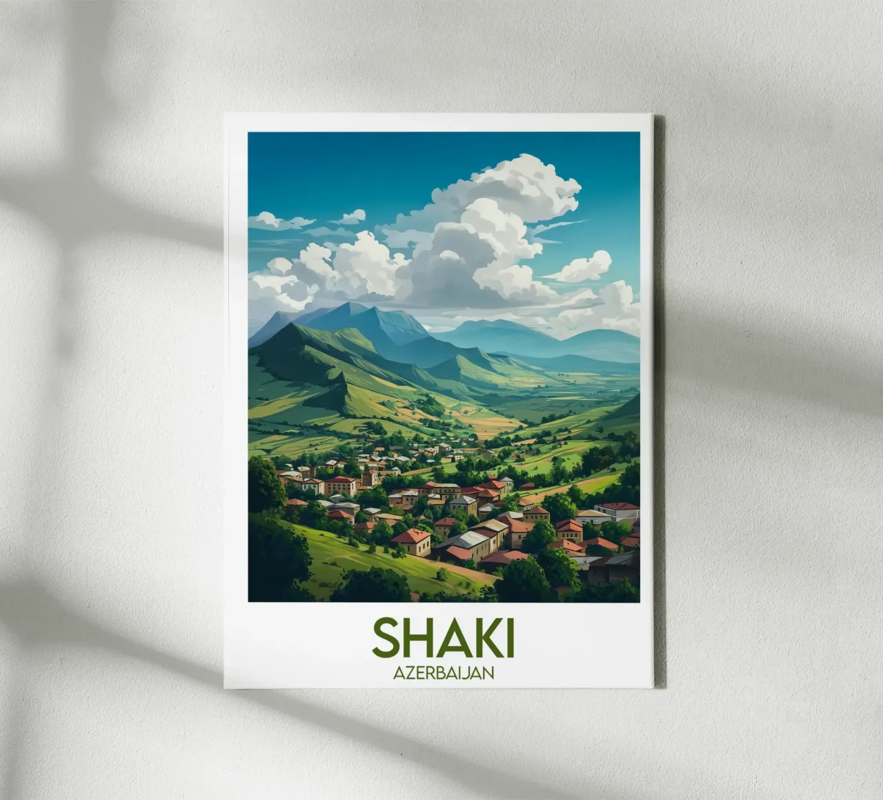 Affiche Shaki tela con Cornice a cassetta da Frame the World