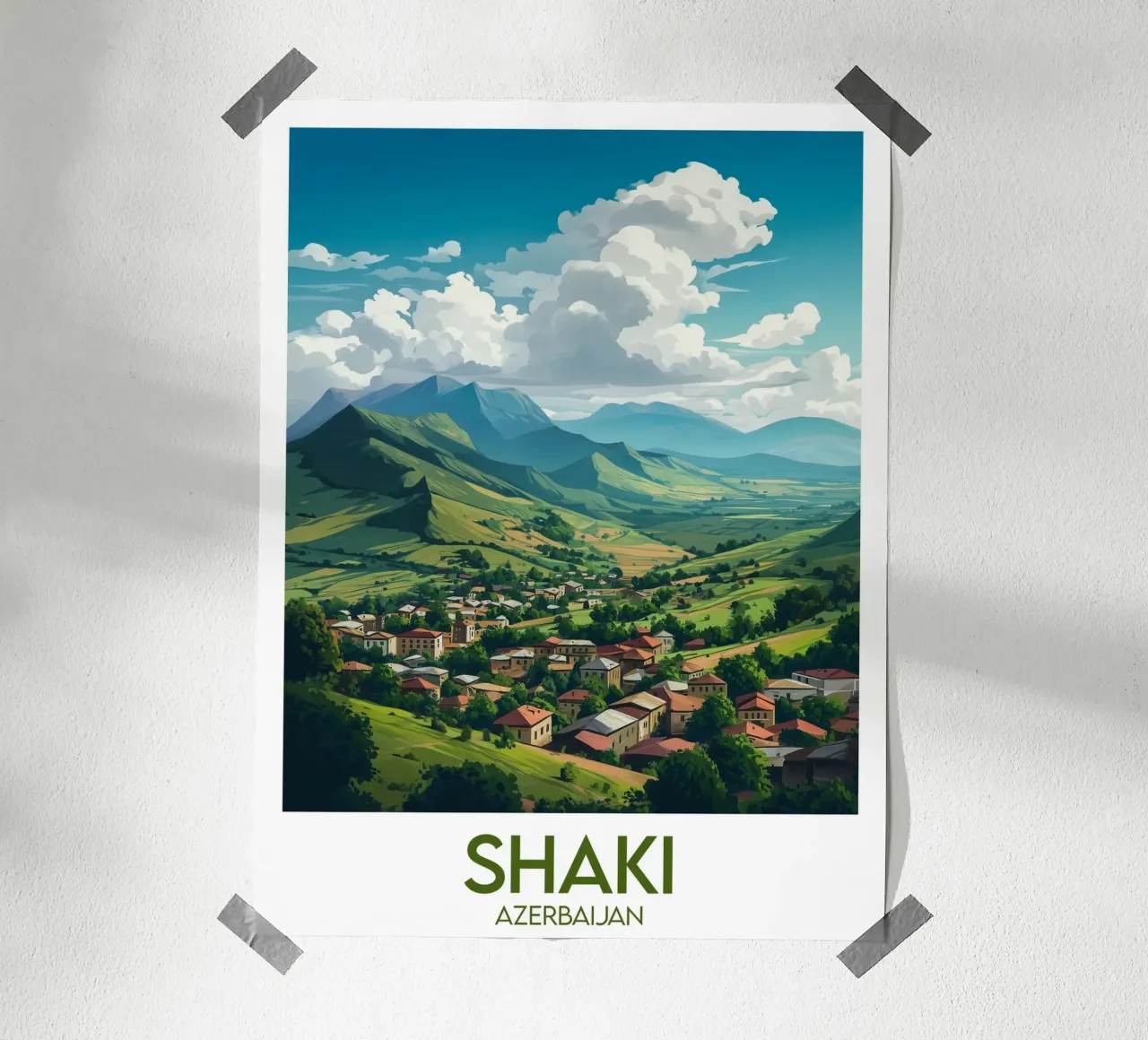 Affiche Shaki poster con telaio in alluminio da Frame the World