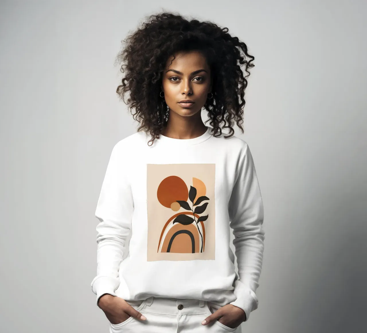 Minimal Abstract Shapes 11 Sweatshirt von Flow Line
