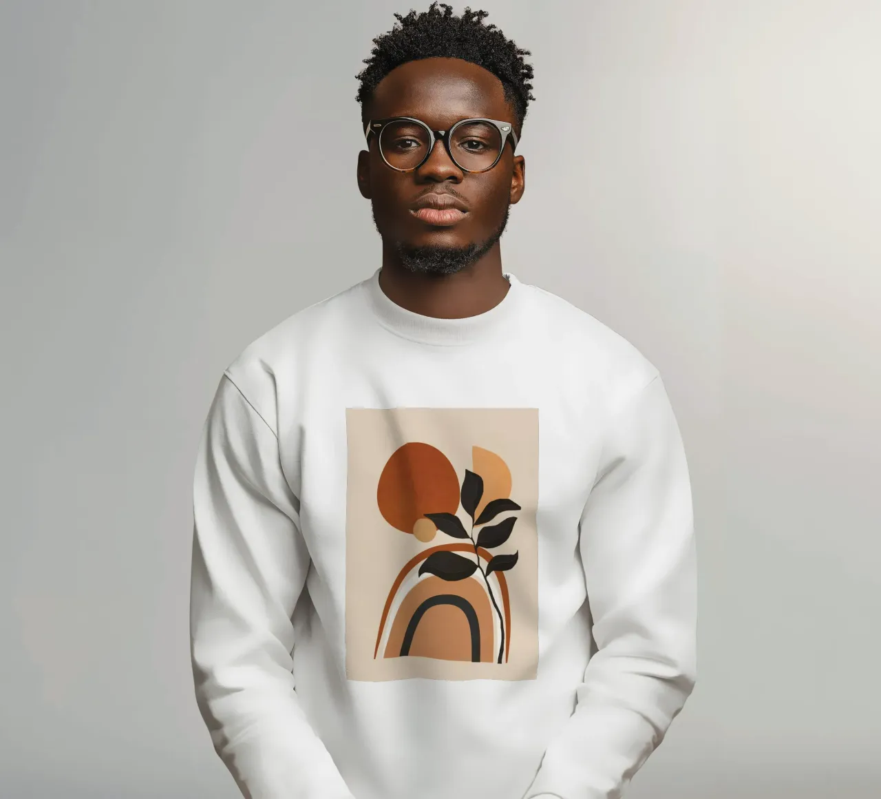 Minimal Abstract Shapes 11 Sweatshirt von Flow Line