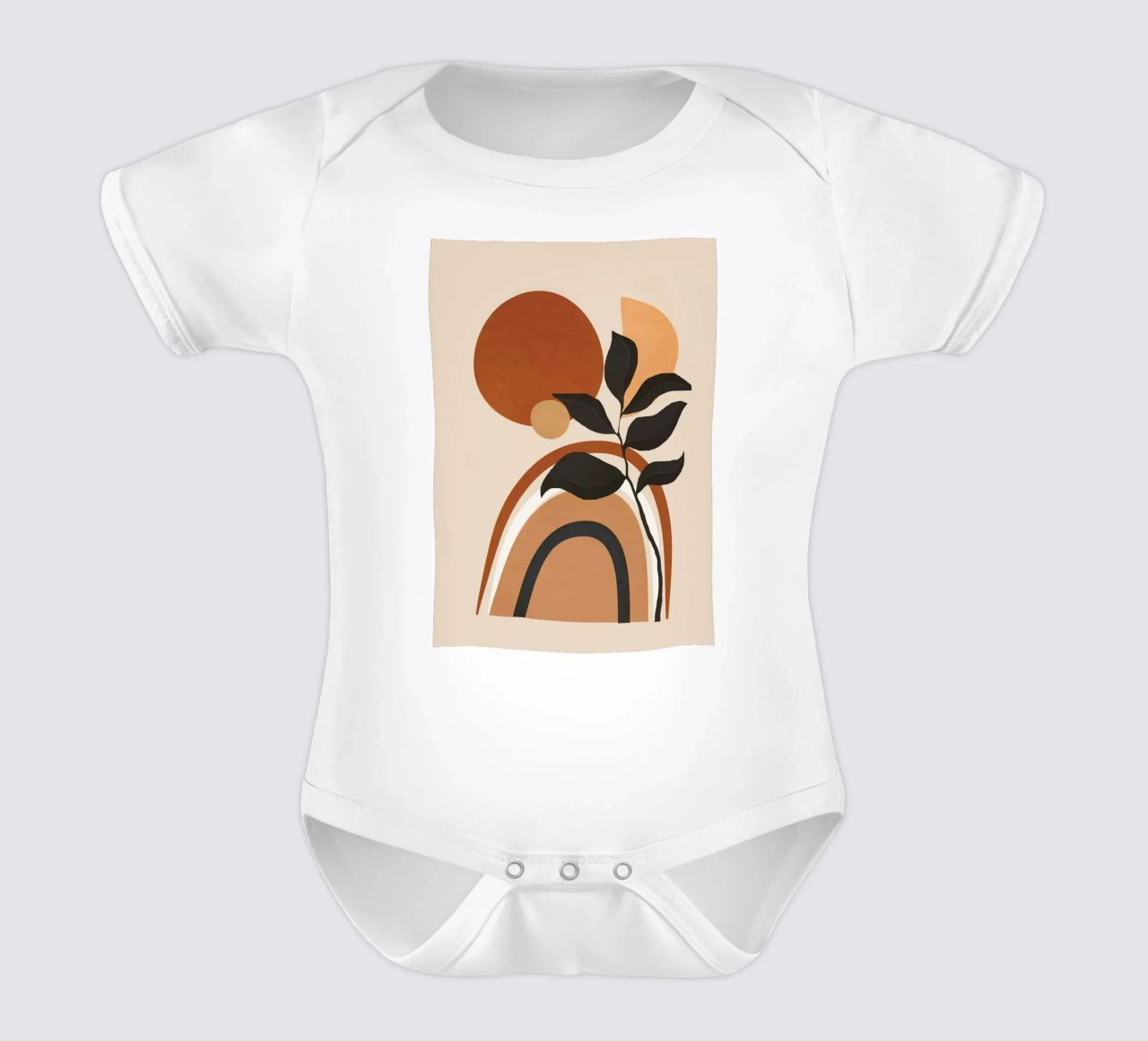 Minimal Abstract Shapes 11 body neonato maniche corte da Flow Line