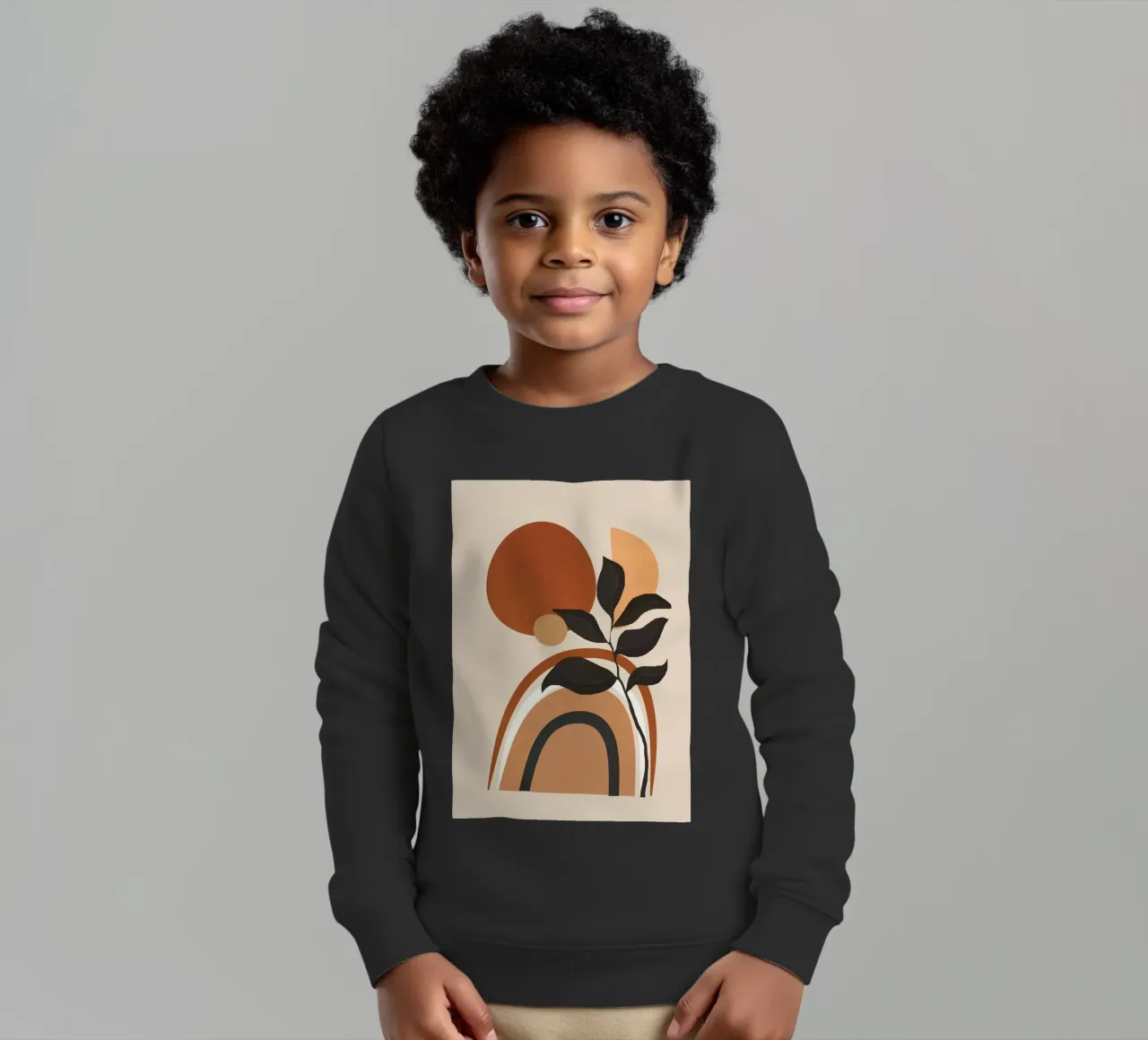 Minimal Abstract Shapes 11 felpa bambino da Flow Line