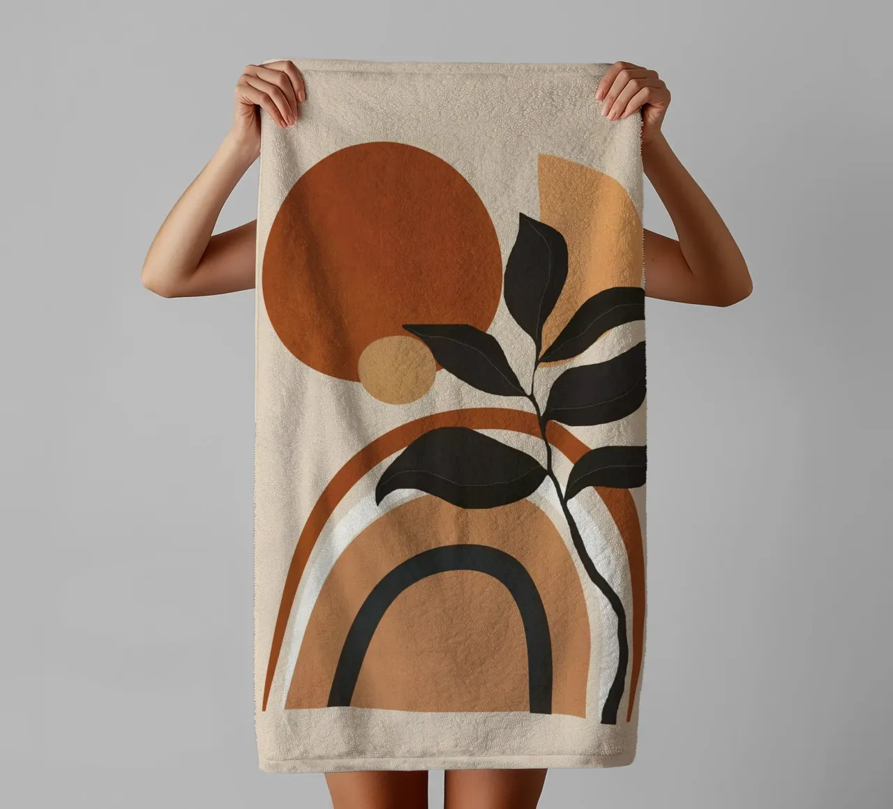 Minimal Abstract Shapes 11 asciugamano da bagno da Flow Line