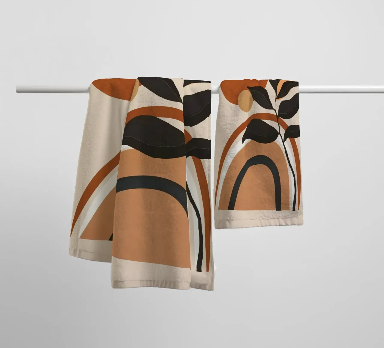 Minimal Abstract Shapes 11 asciugamano da bagno da Flow Line