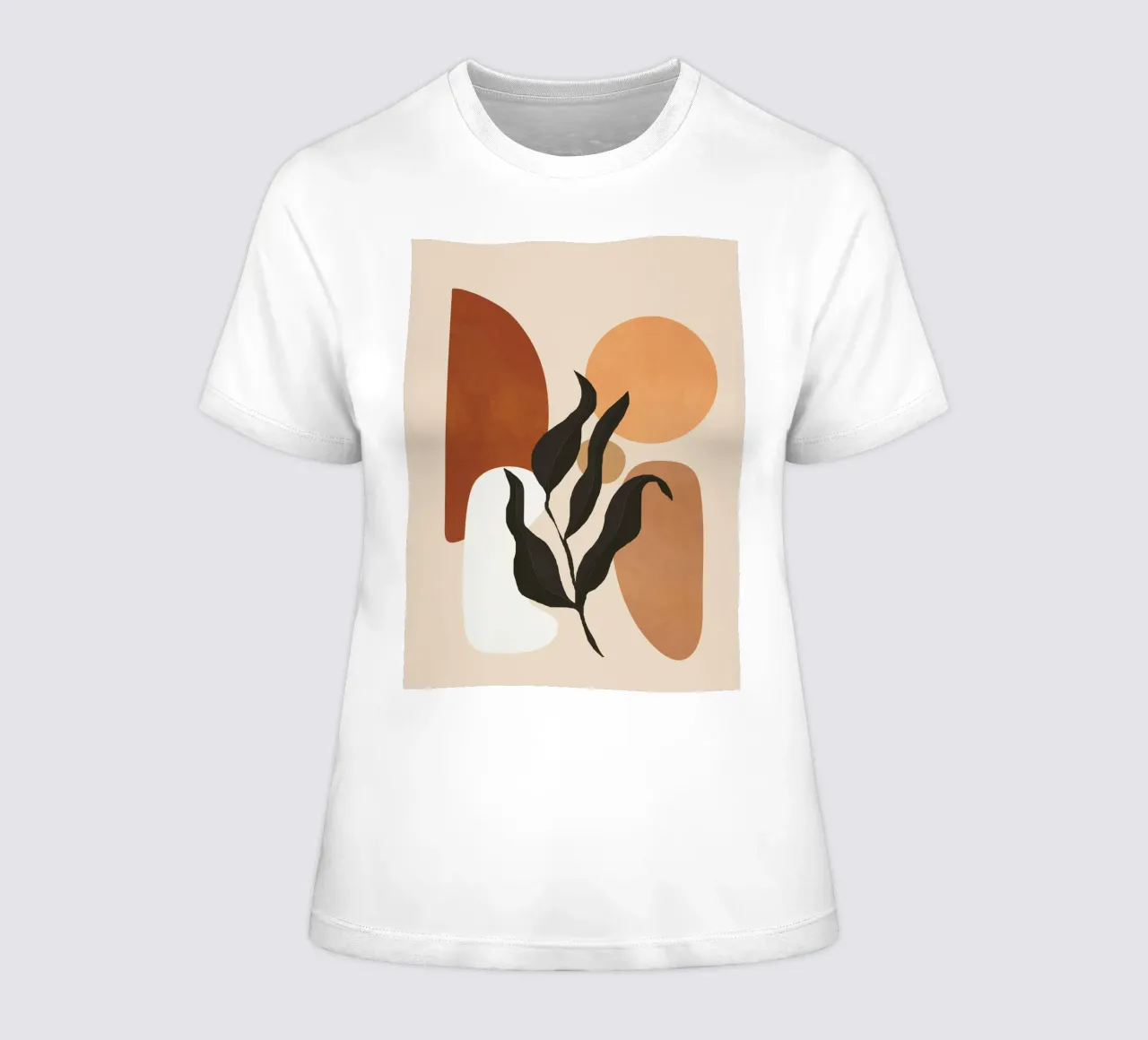 Minimal Abstract Shapes 12 dames t-shirt getailleerd van Flow Line