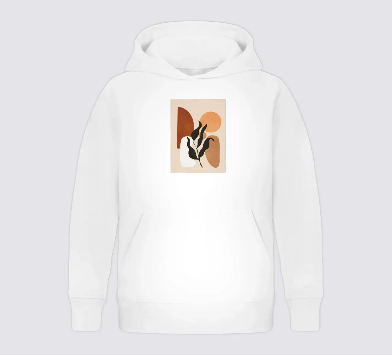 Minimal Abstract Shapes 12 felpa bambino con cappuccio da Flow Line