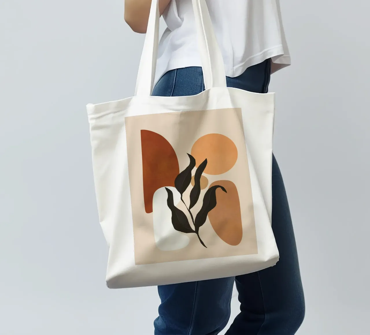 Minimal Abstract Shapes 12 borsa in juta da Flow Line