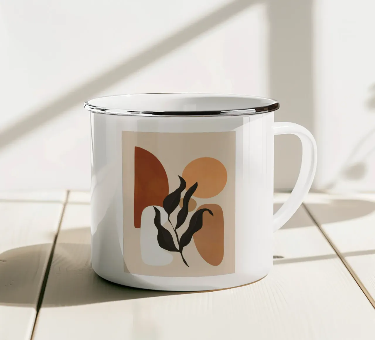 Minimal Abstract Shapes 12 tazza in smalto da Flow Line