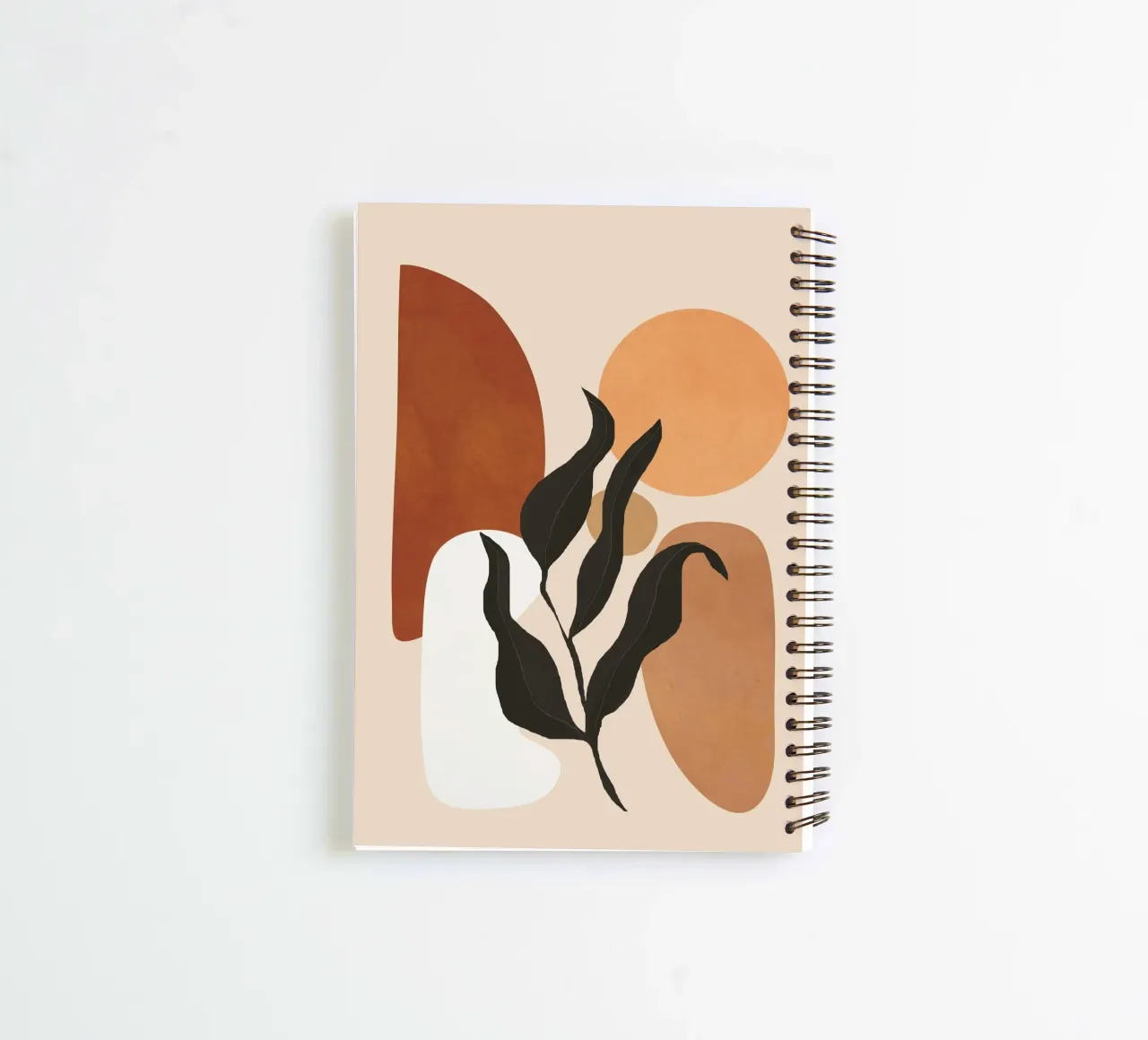 Minimal Abstract Shapes 12 spiral notebook by Flow Line