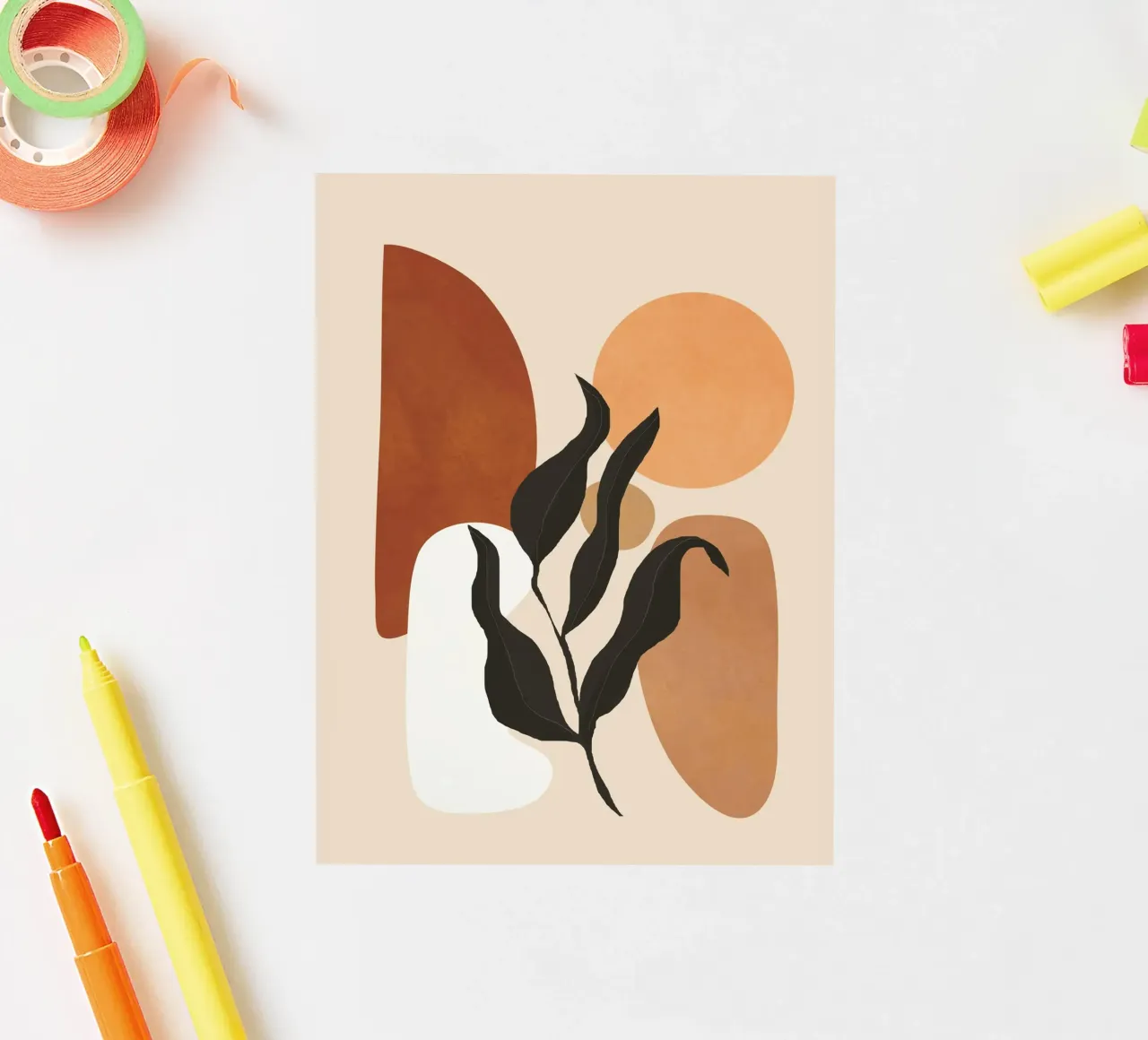 Minimal Abstract Shapes 12 adesivo da Flow Line