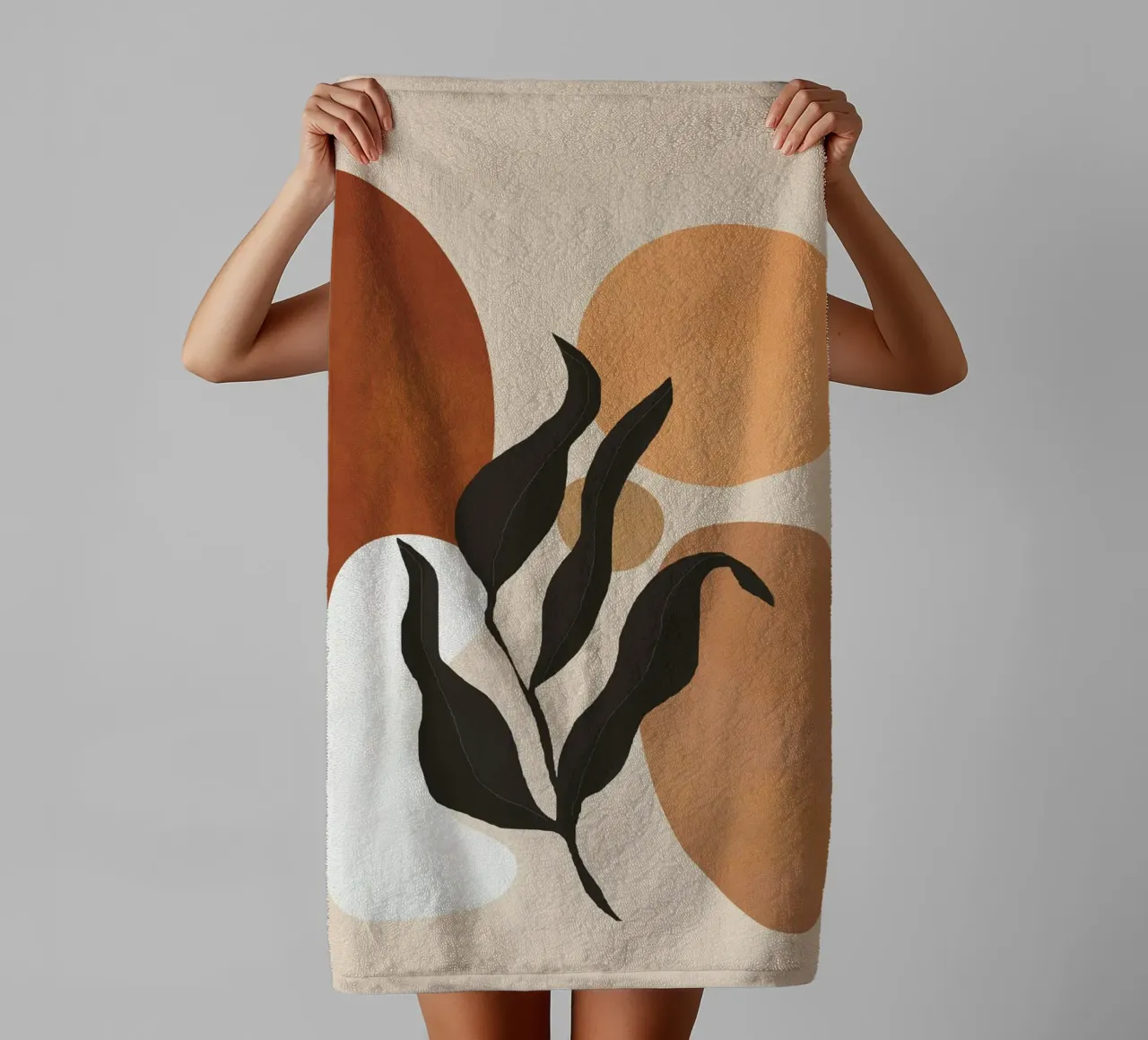 Minimal Abstract Shapes 12 badhanddoek van Flow Line