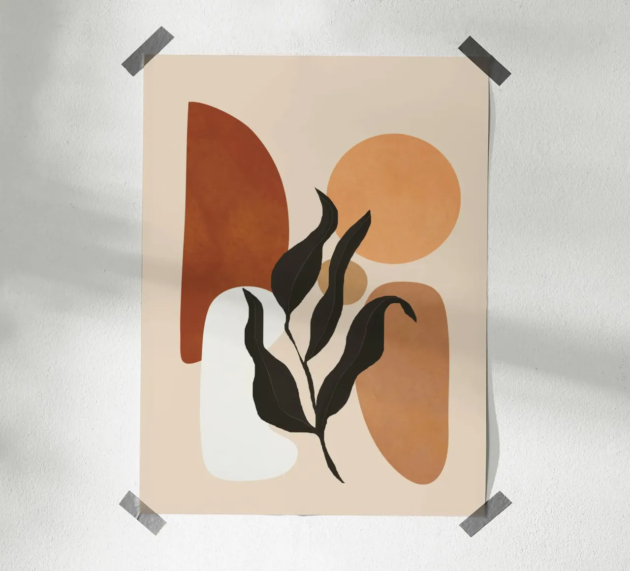 Minimal Abstract Shapes 12 carta hahnemühle da Flow Line