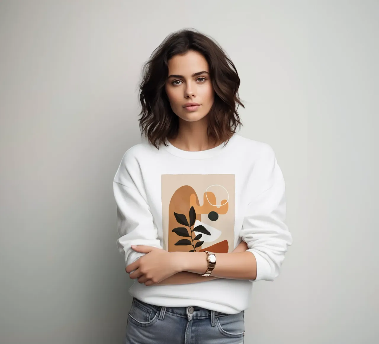 Minimal Abstract Shapes 13 sweatshirt by Flow Line