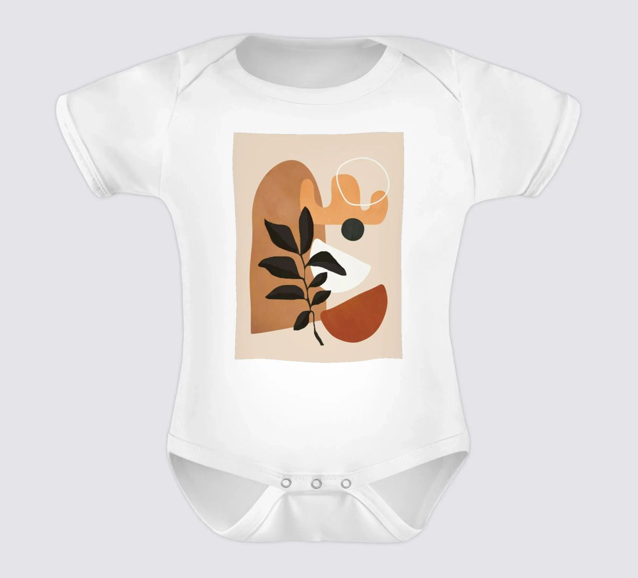 Minimal Abstract Shapes 13 body neonato maniche corte da Flow Line