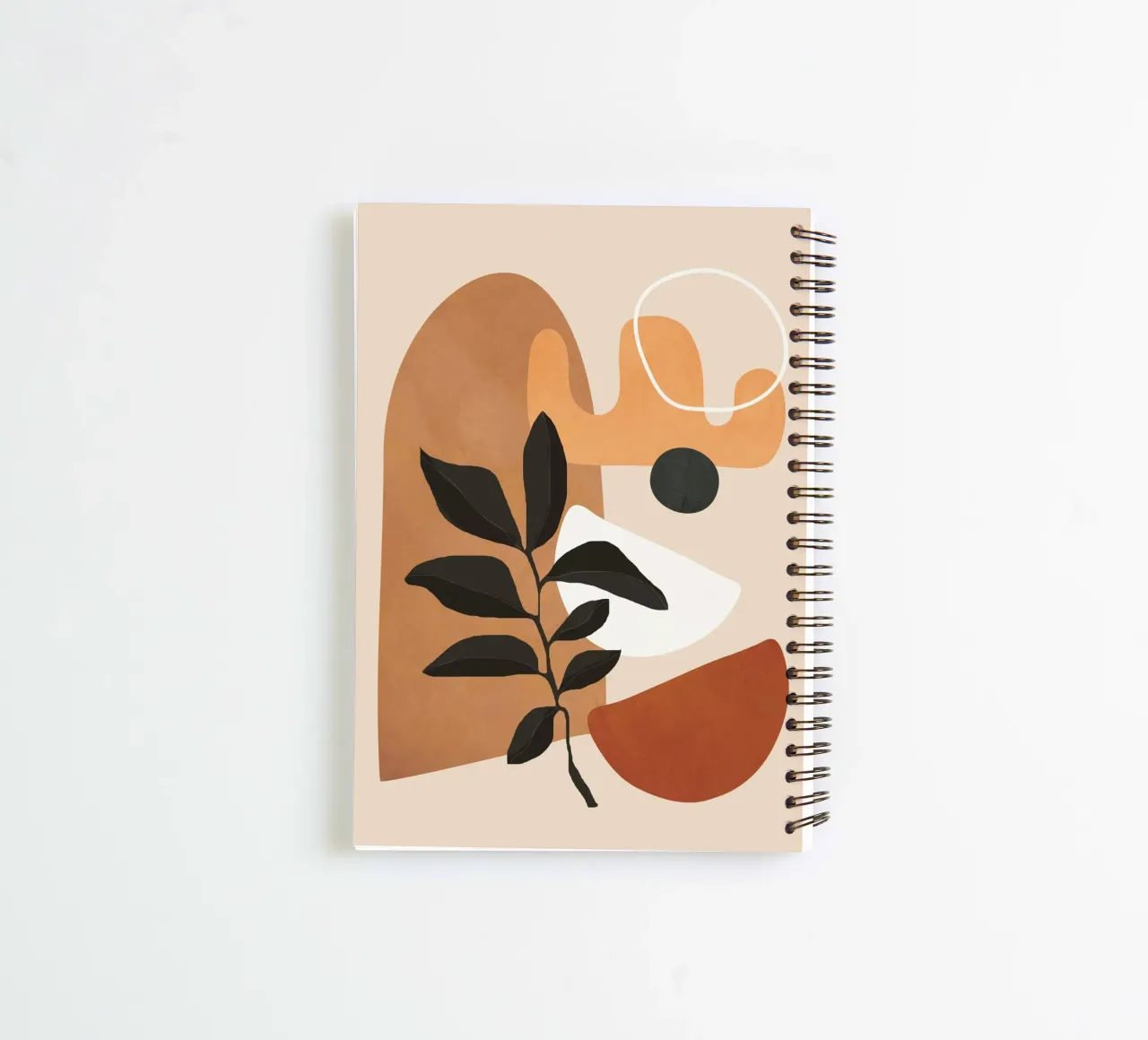 Minimal Abstract Shapes 13 spiral notebook by Flow Line