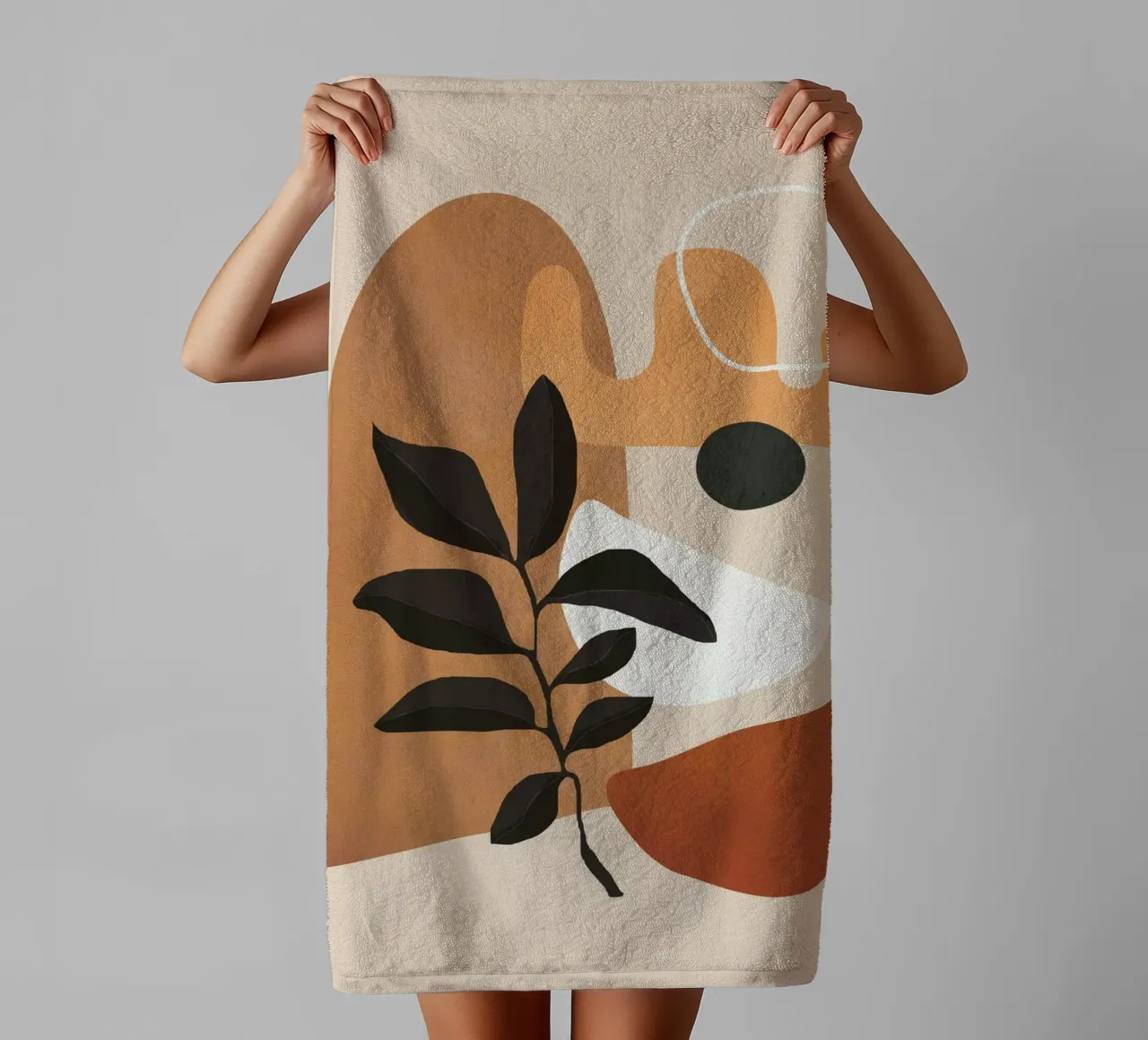 Minimal Abstract Shapes 13 asciugamano da bagno da Flow Line