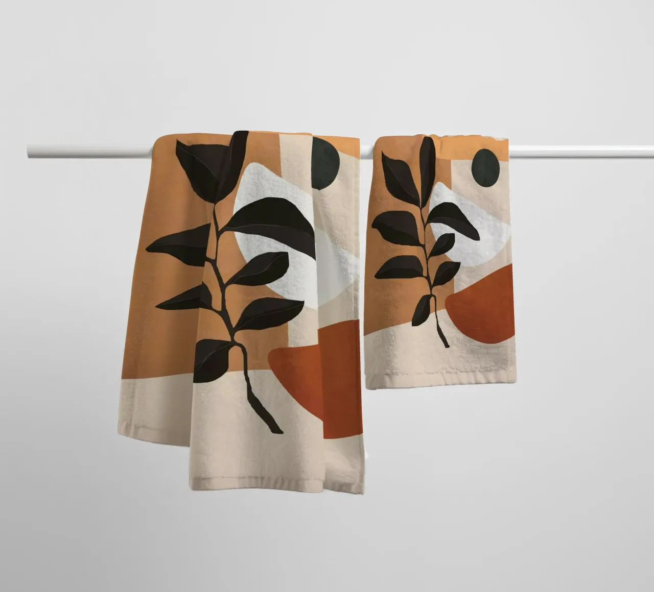 Minimal Abstract Shapes 13 asciugamano da bagno da Flow Line