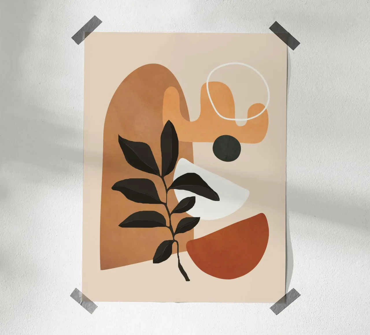 Minimal Abstract Shapes 13 carta hahnemühle da Flow Line