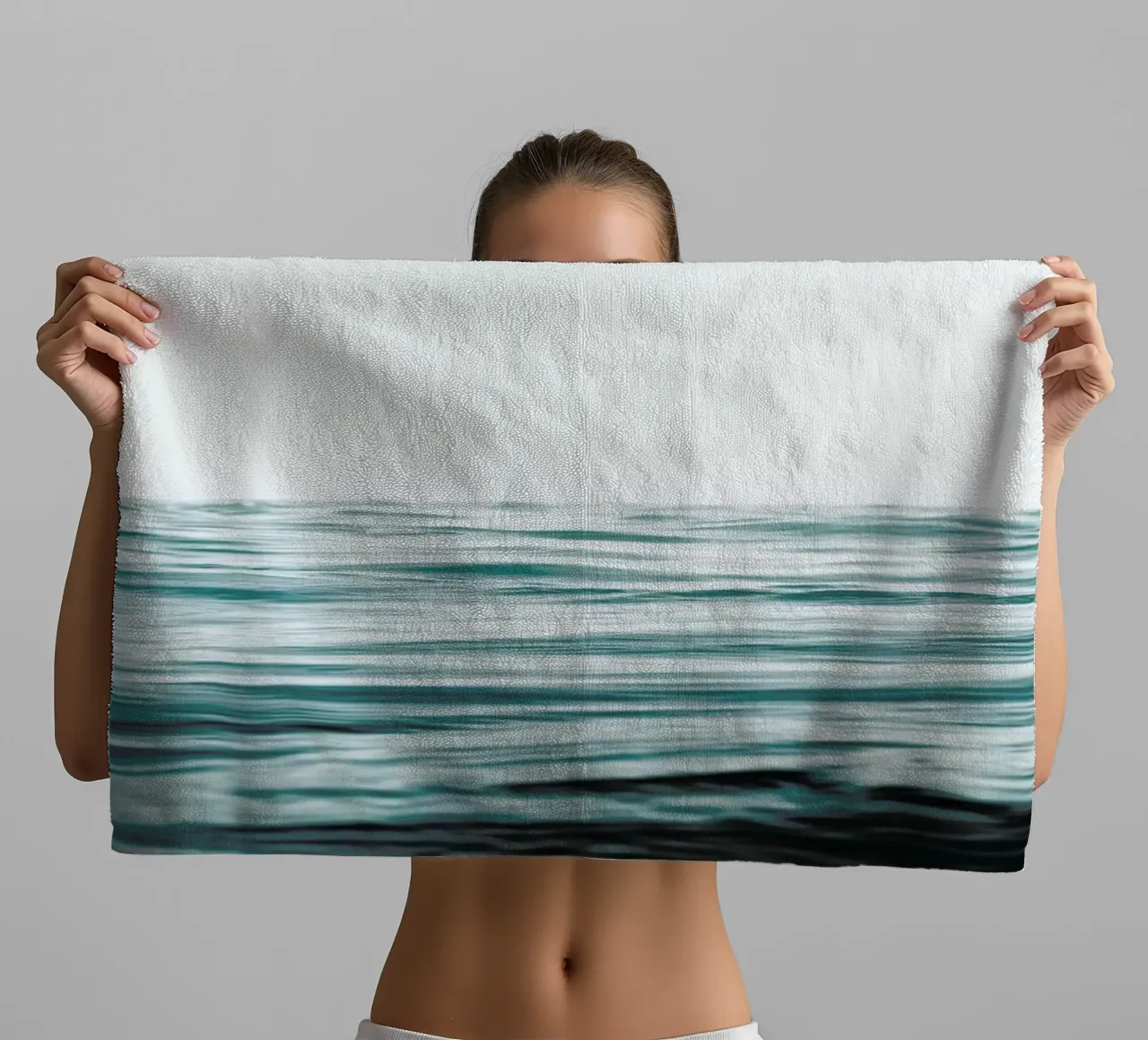 Blue Ocean Waves asciugamano da bagno da Victoria Frost