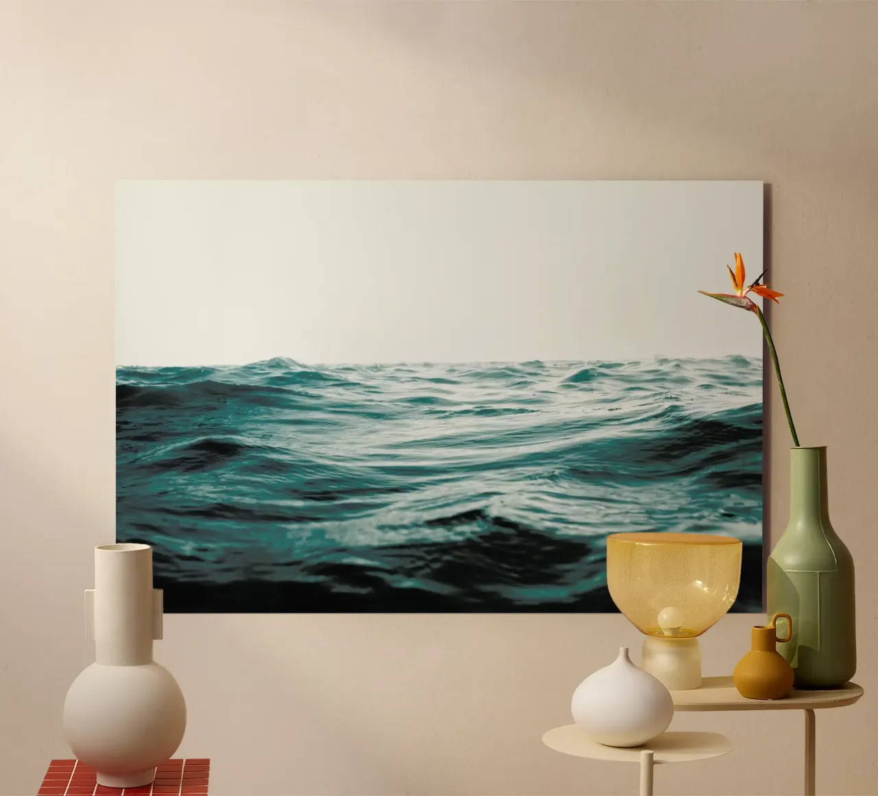 Blue Ocean Waves alu-dibond by Victoria Frost