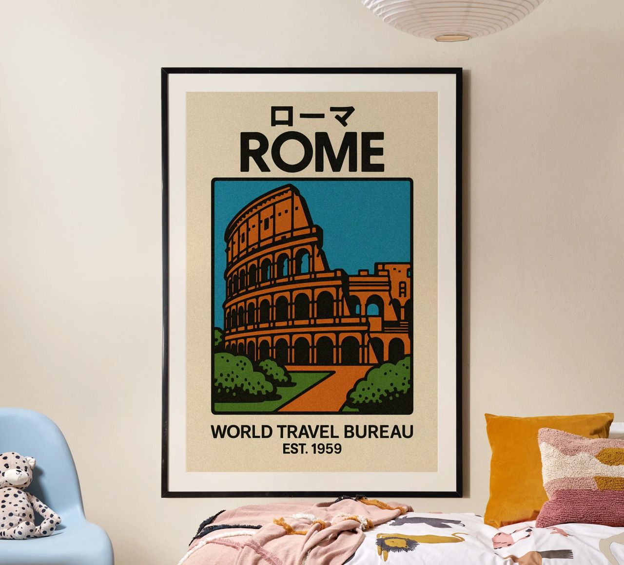 World Icons – Retro Travel Series - Italian Icon poster de Studio Mooodz