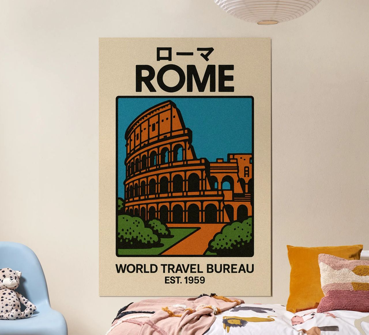 World Icons – Retro Travel Series - Italian Icon poster de Studio Mooodz