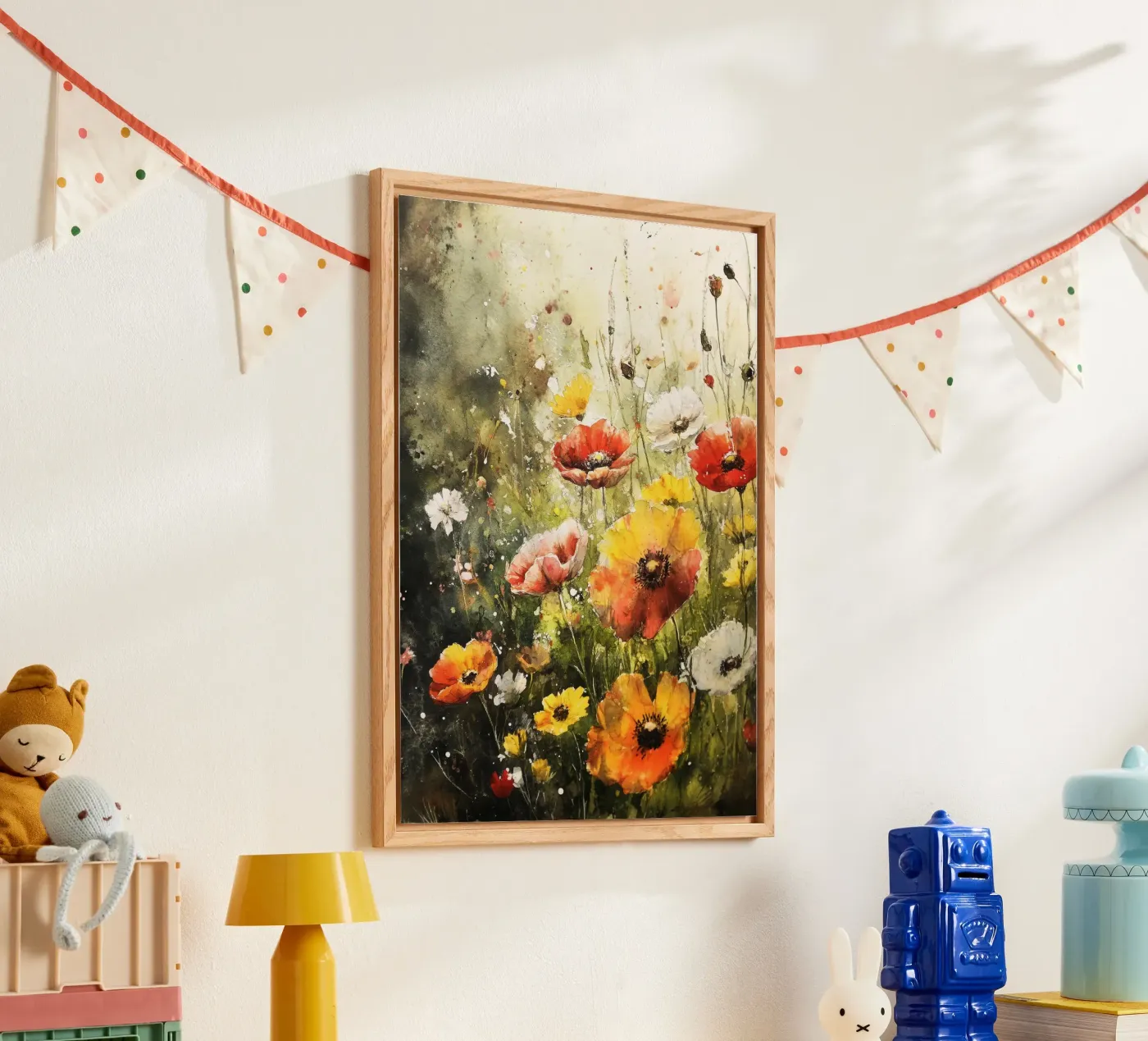 Prato con papaveri plexiglass da Justyna Jaszke JBJart