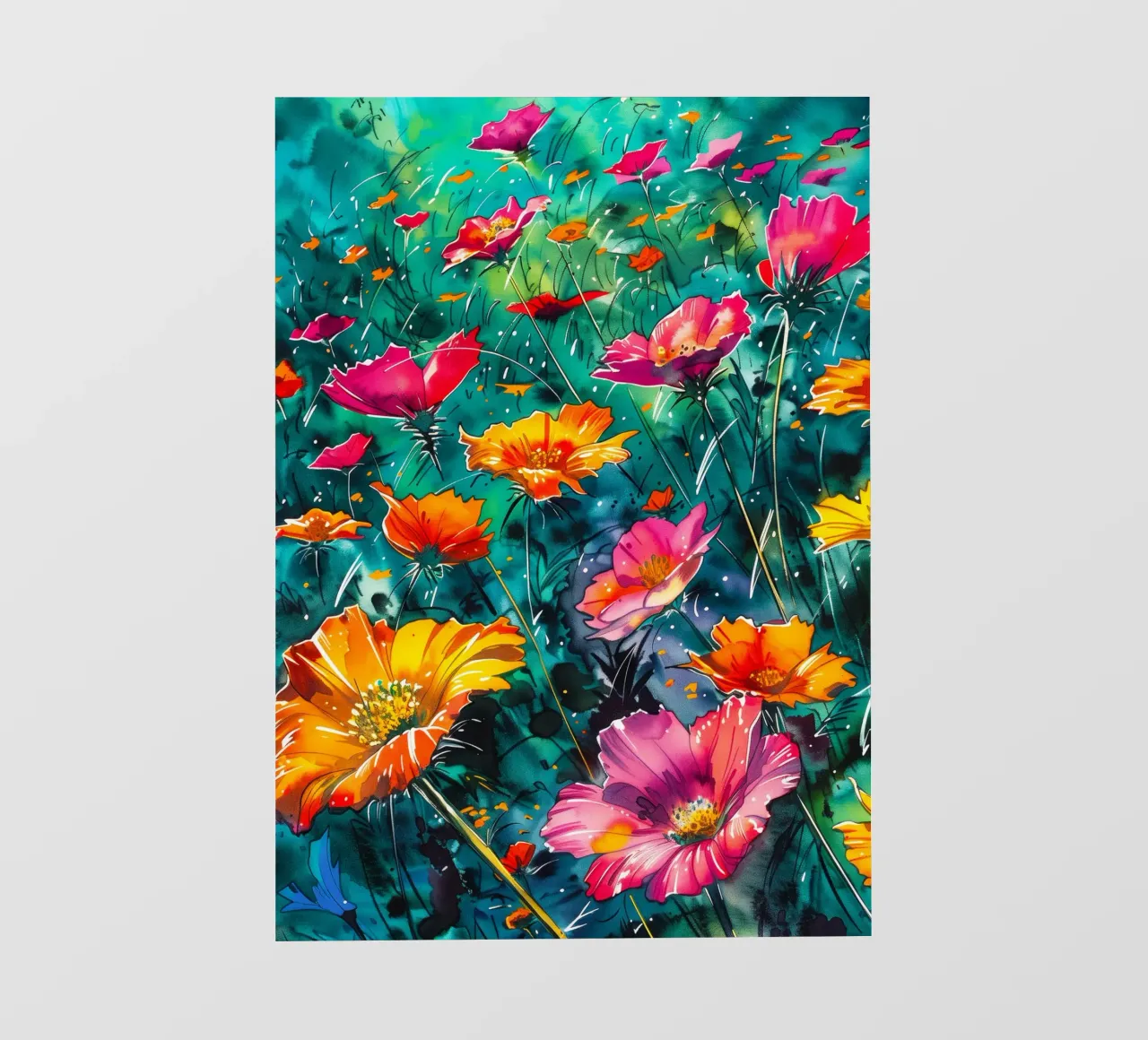 Fiori selvatici telo in pvc da Justyna Jaszke JBJart